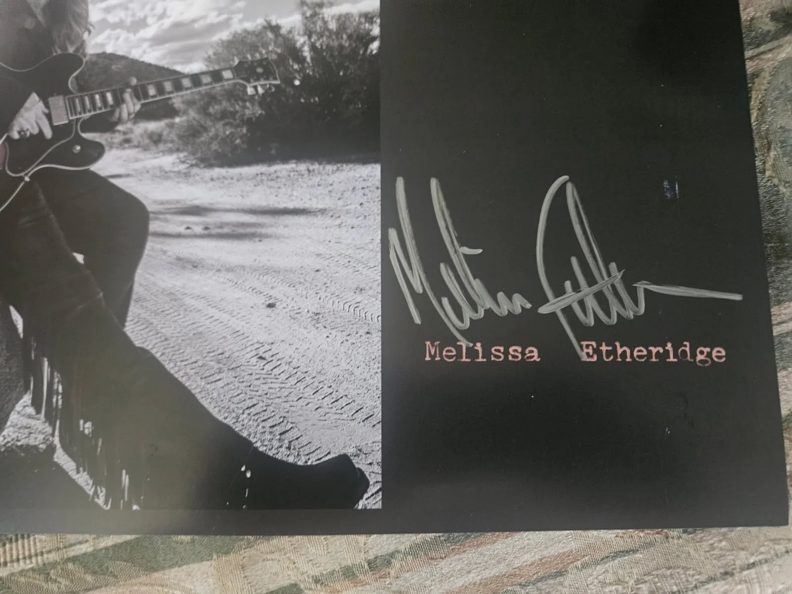 Melissa Etheridge Album insert White SUN Album JSA Certified, image 2