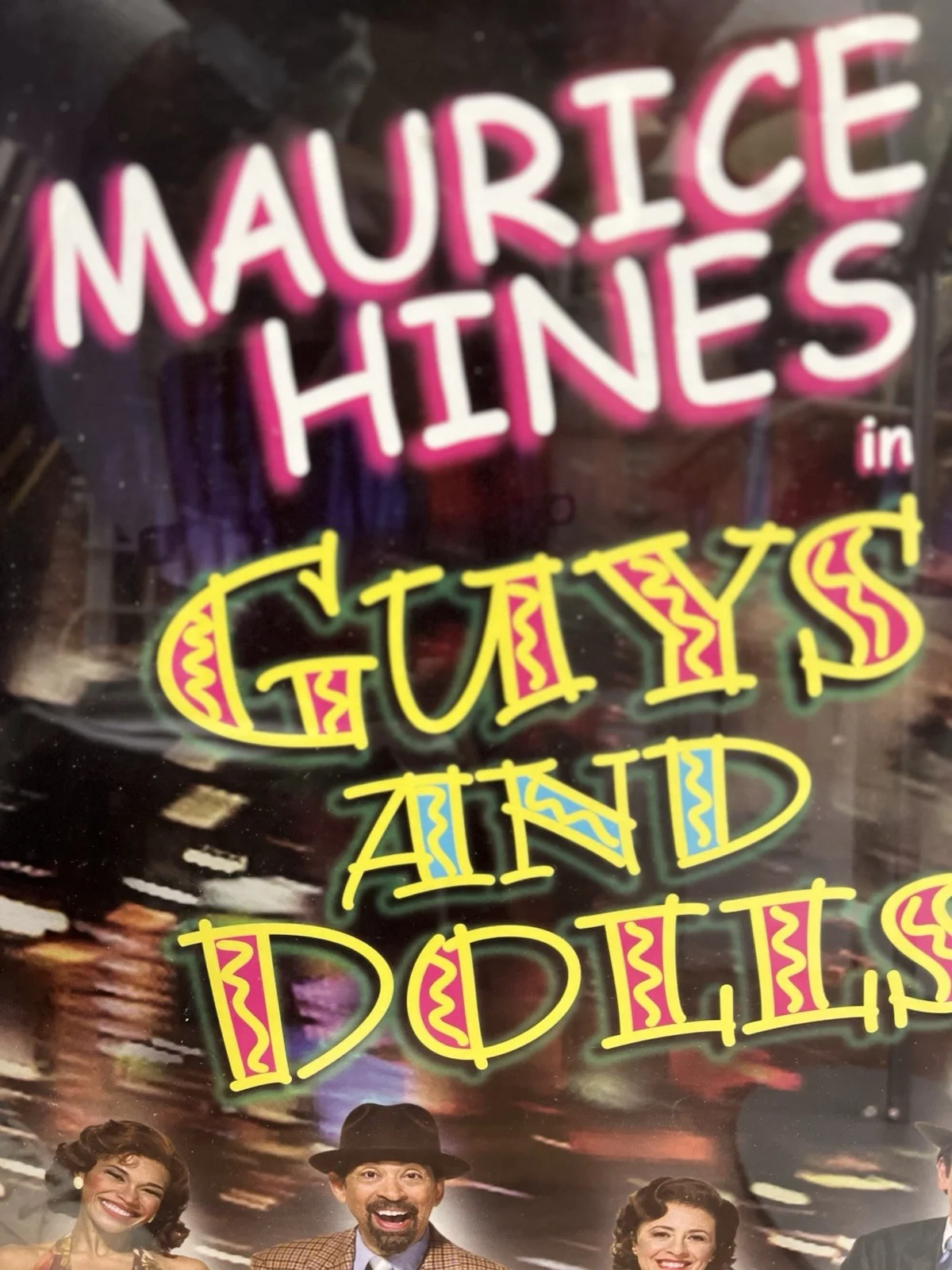 Maurice Hines Guys and Dolls 50th Anniversary Tour Theater Poster Framed 2001, изображение 2