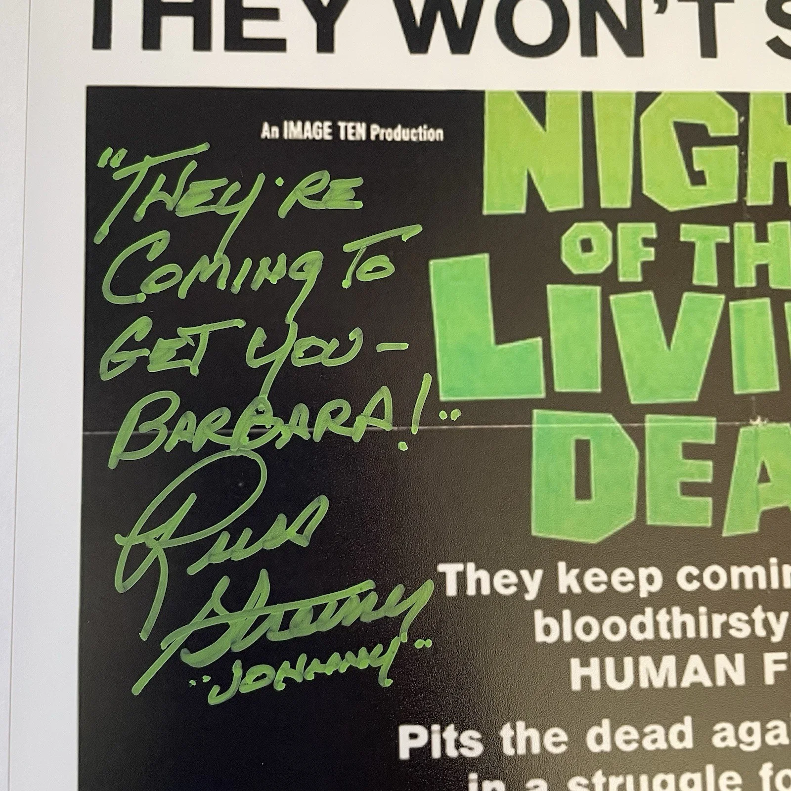 Russell Streiner — RUSSELL STREINER SIGNED 11x17 PHOTO! NIGHT OF THE LIVING DEAD! BECKETT COA!, изображение 3
