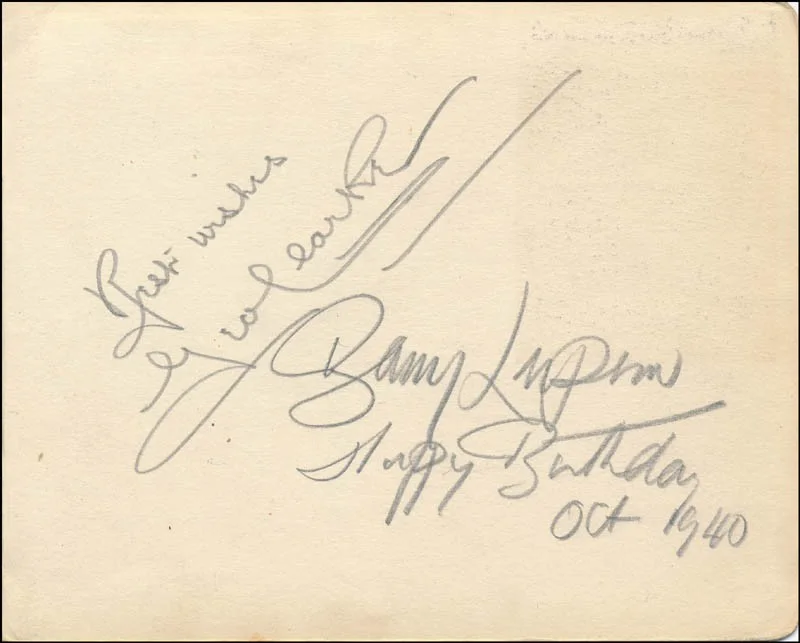 Barry Morse, Campbell Singer, Sydney Sturgess — BARRY MORSE - AUTOGRAPH 1939 WITH CO-SIGNERS, изображение 3
