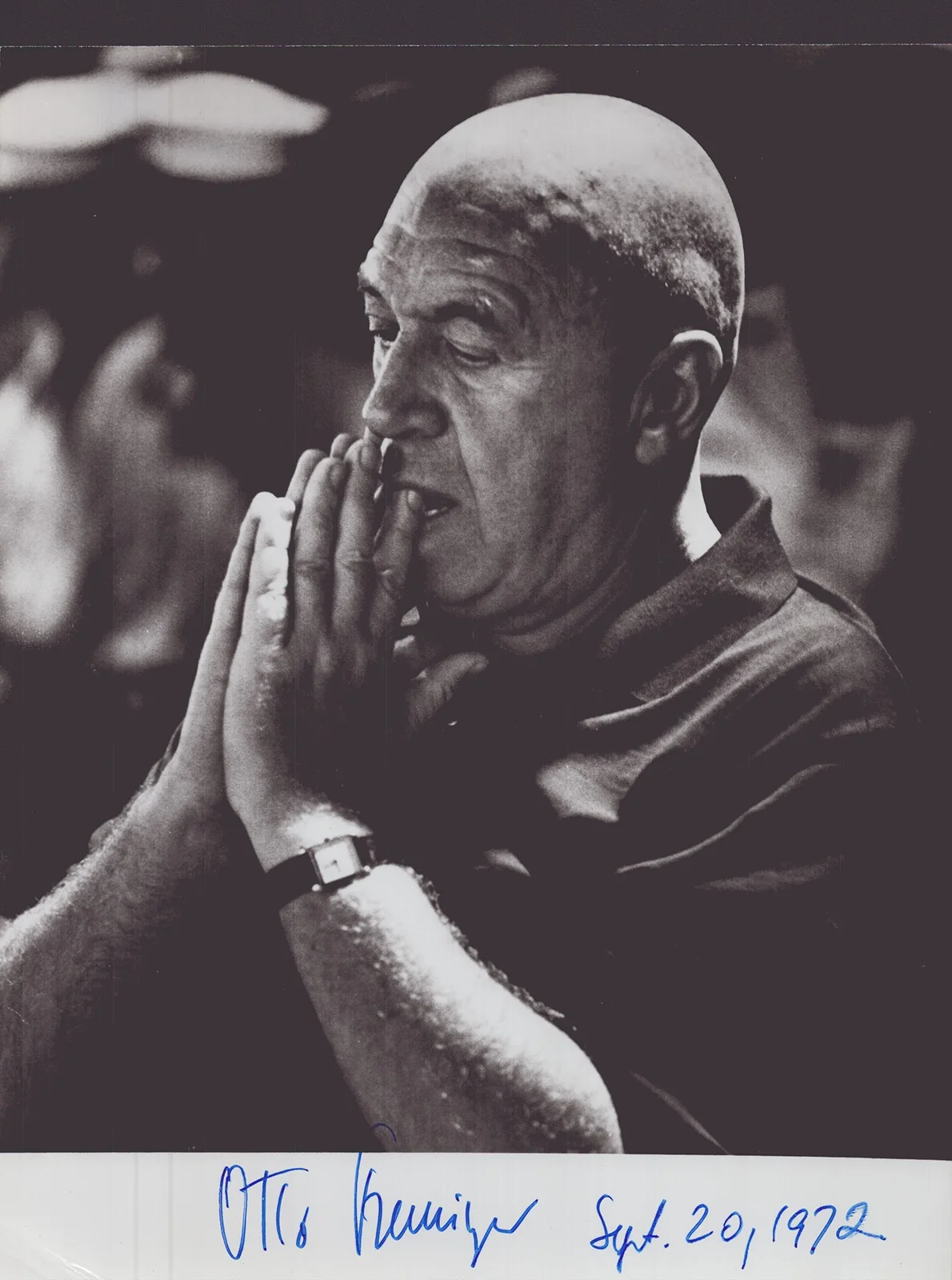 Otto Preminger — OTTO PREMINGER - AUTOGRAPHED SIGNED PHOTOGRAPH 09/20/1972