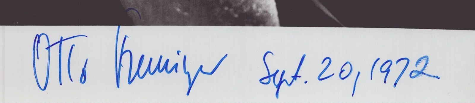 Otto Preminger — OTTO PREMINGER - AUTOGRAPHED SIGNED PHOTOGRAPH 09/20/1972, изображение 2