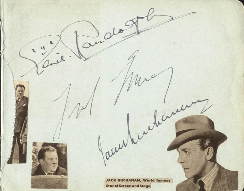 Jack Buchanan, Fred Emney — JACK BUCHANAN - AUTOGRAPH CO-SIGNED BY: FRED EMNEY