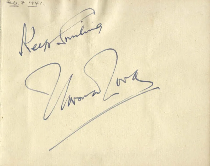 Gertrude Niesen, Lee Tracy — GERTRUDE NIESEN - AUTOGRAPH CIRCA 1938 CO-SIGNED BY: LEE TRACY, изображение 2