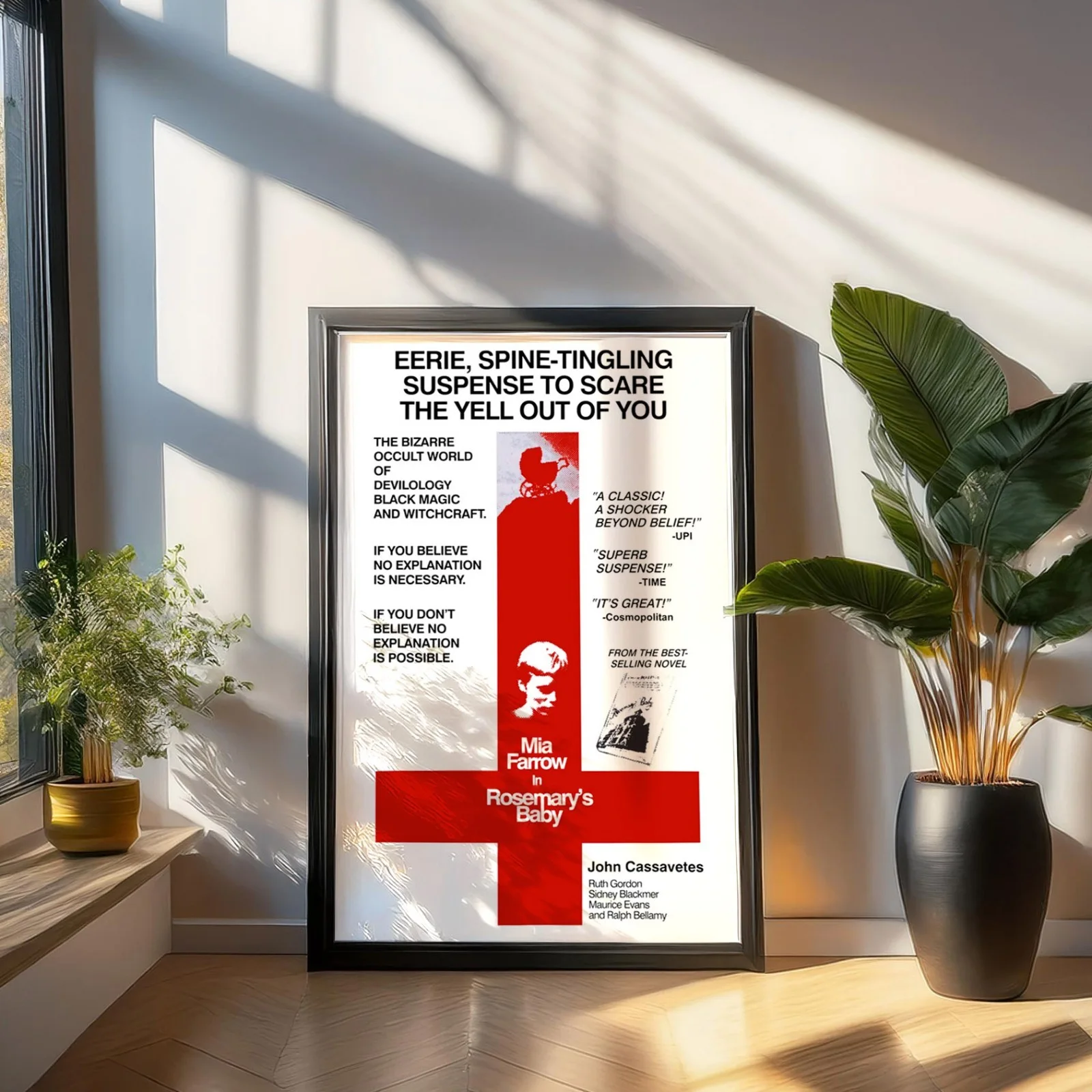 Rosemary's Baby - 1968 Psychological Horror Restored 27.2" x 41" US One Sheet, изображение 3