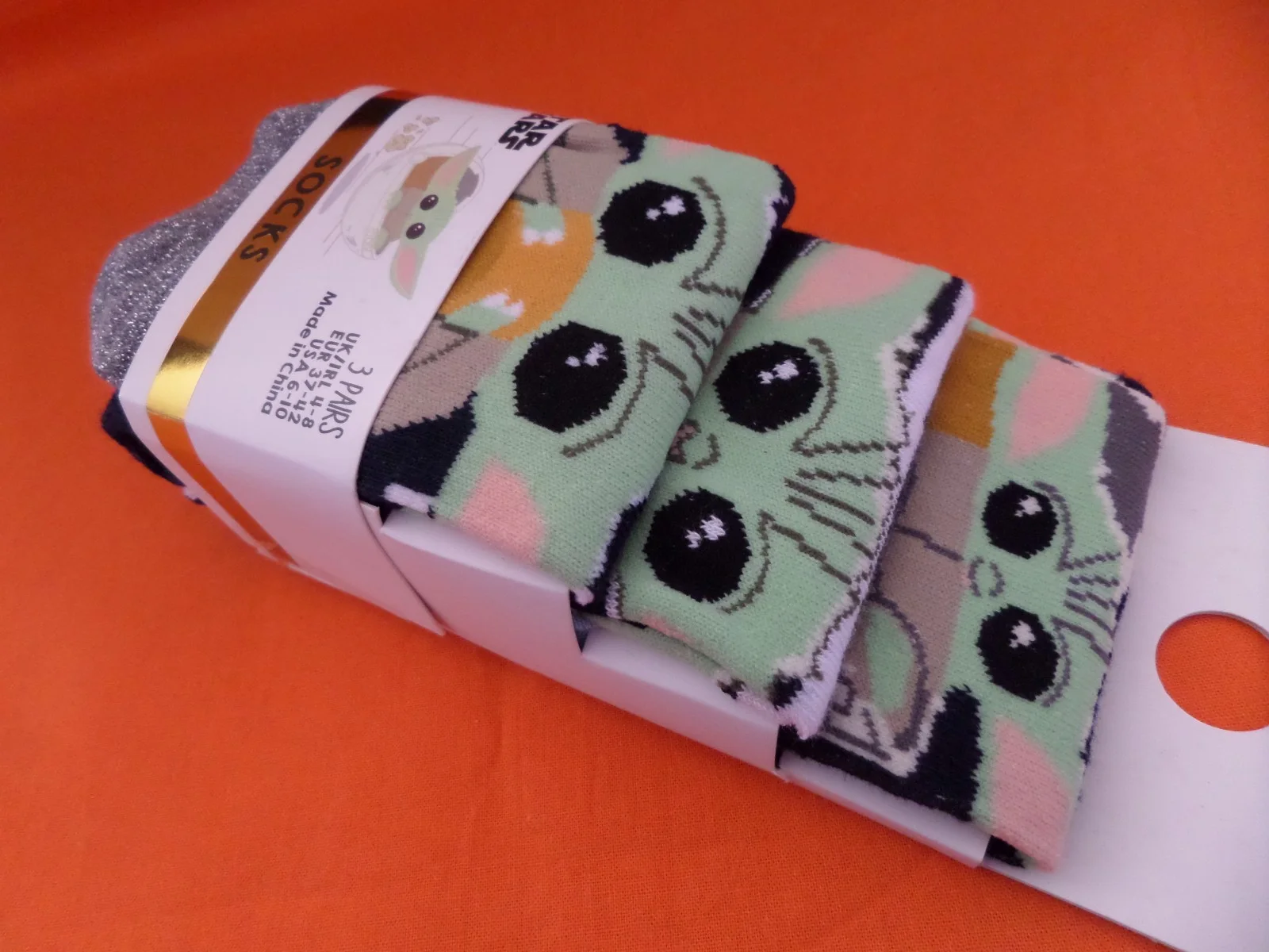 Star Wars Grogu from The Mandalorian 3 Pairs Ladies Socks UK 4-8 NEW! The Child, изображение 2