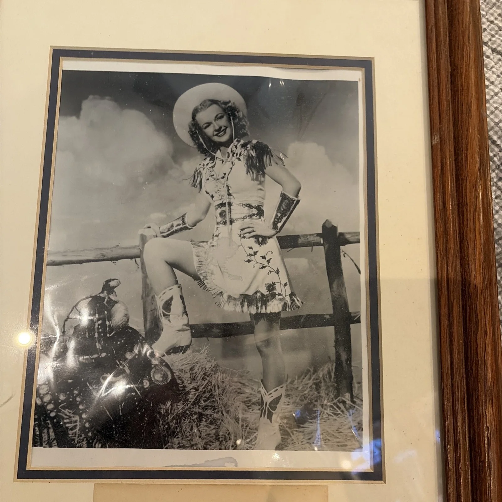Dale Evans Signed Index Card Photo, image 2
