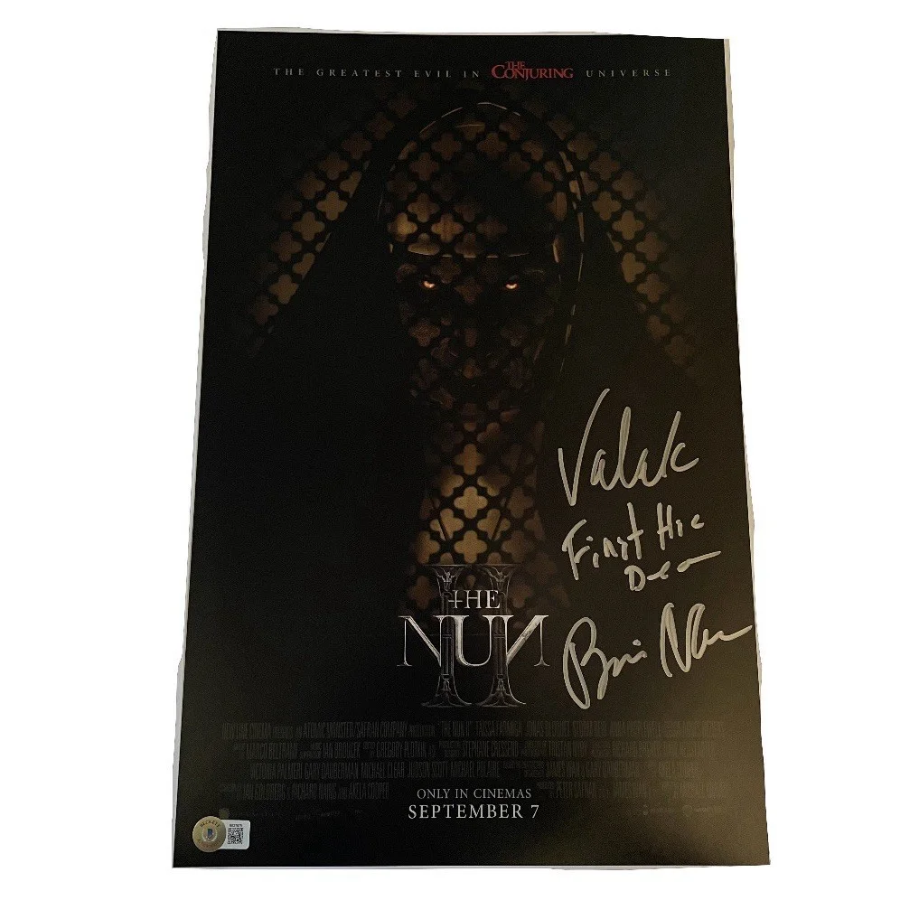Bonnie Aarons — Bonnie Aarons The Nun signed 11x17 photo Valak The Conjuring Beckett COA