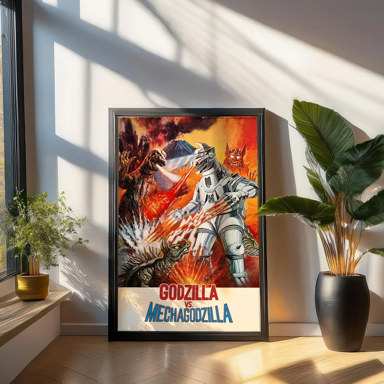 Godzilla vs Mechagodzilla 1975 Monster Film Restored 27.2" x 41" US One Sheet, image 3
