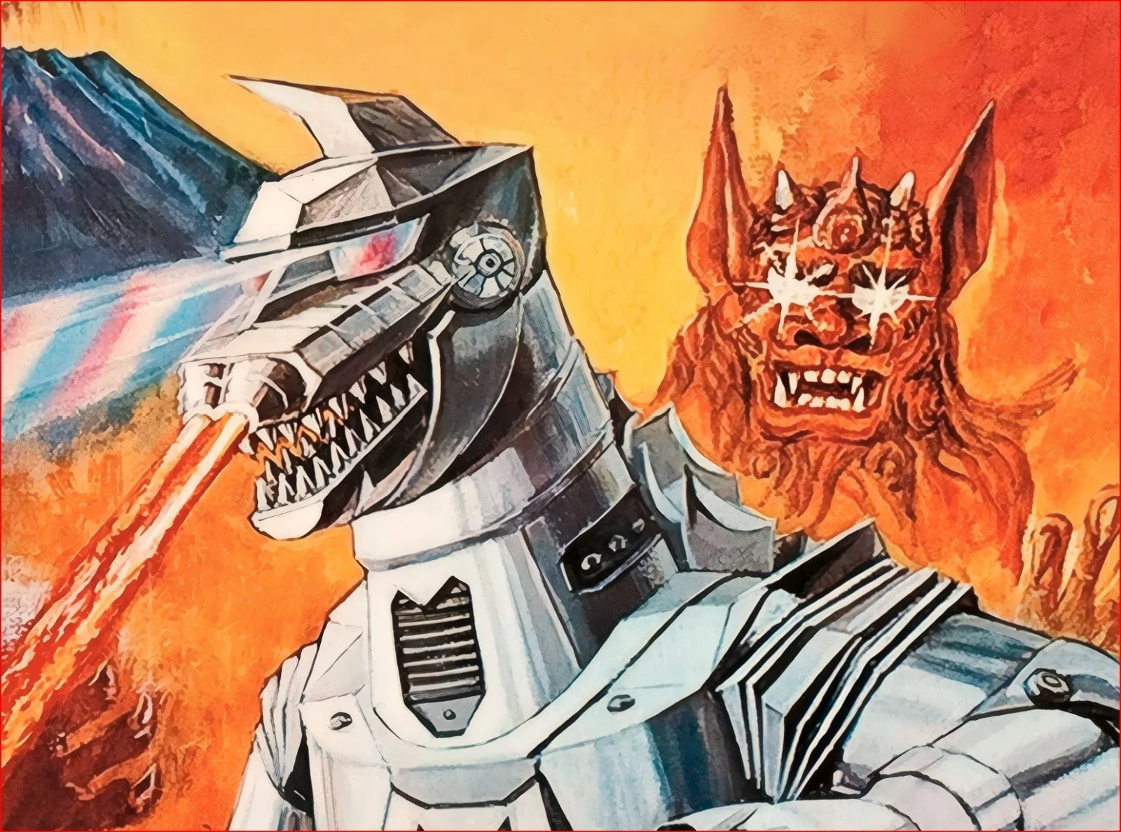Godzilla vs Mechagodzilla 1975 Monster Film Restored 27.2" x 41" US One Sheet, image 5