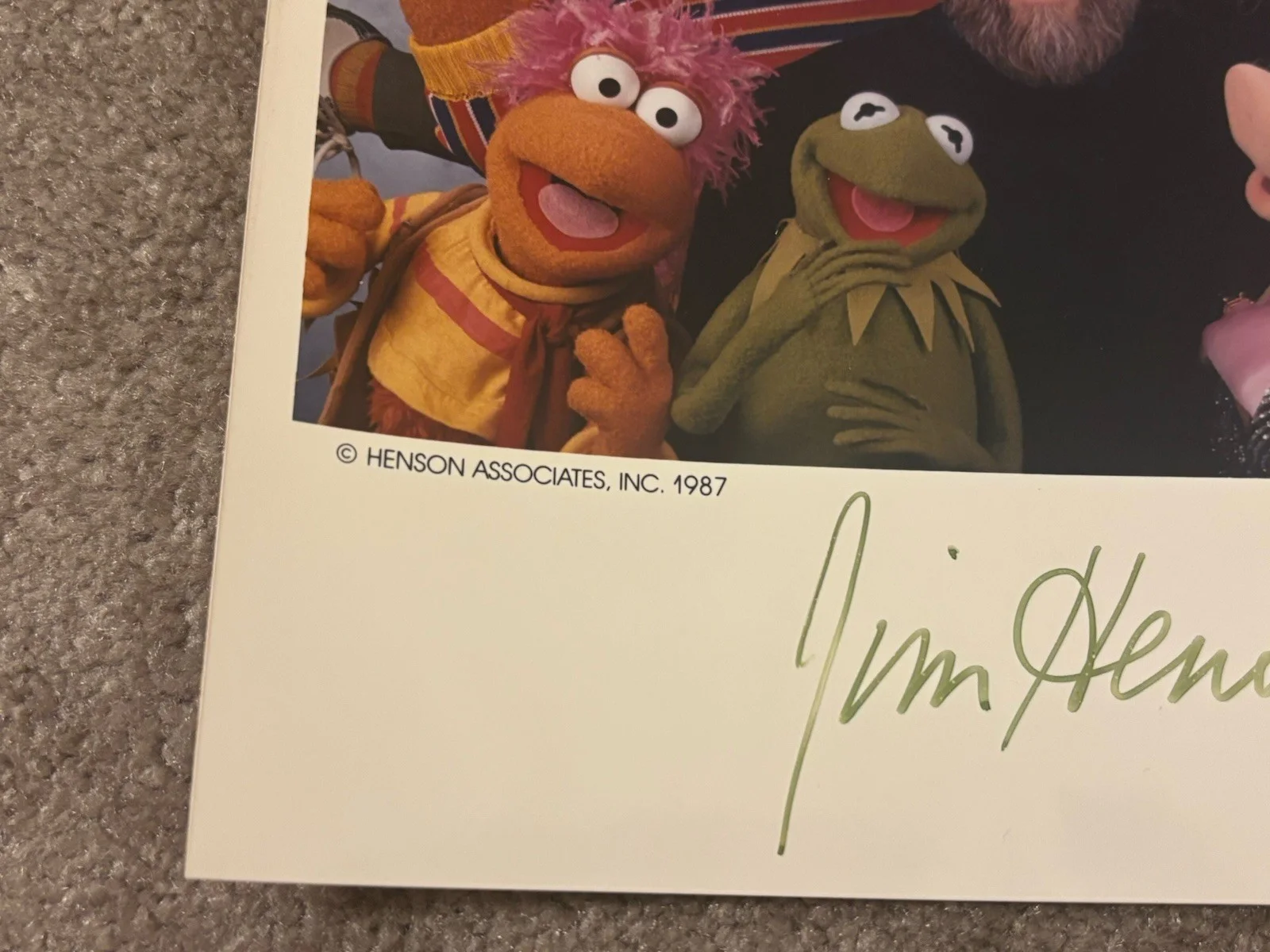 Jim Henson Muppets Tv Movie Signed Autograph 8x10 Photo 1987 Jsa Please Read, изображение 3