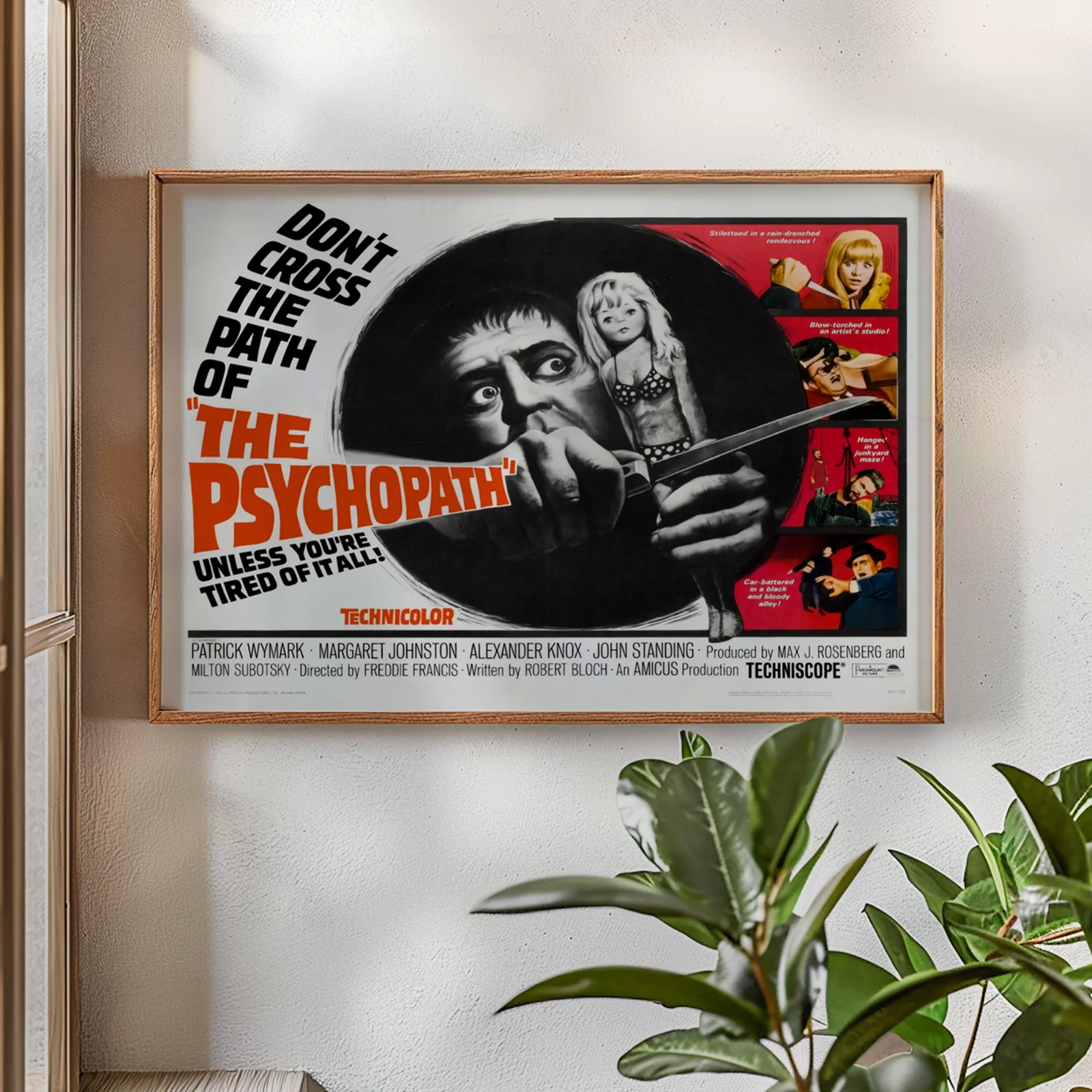 The Psychopath - 1966 Crime / Horror Film Restored 30" x 40" UK Quad Poster, изображение 2