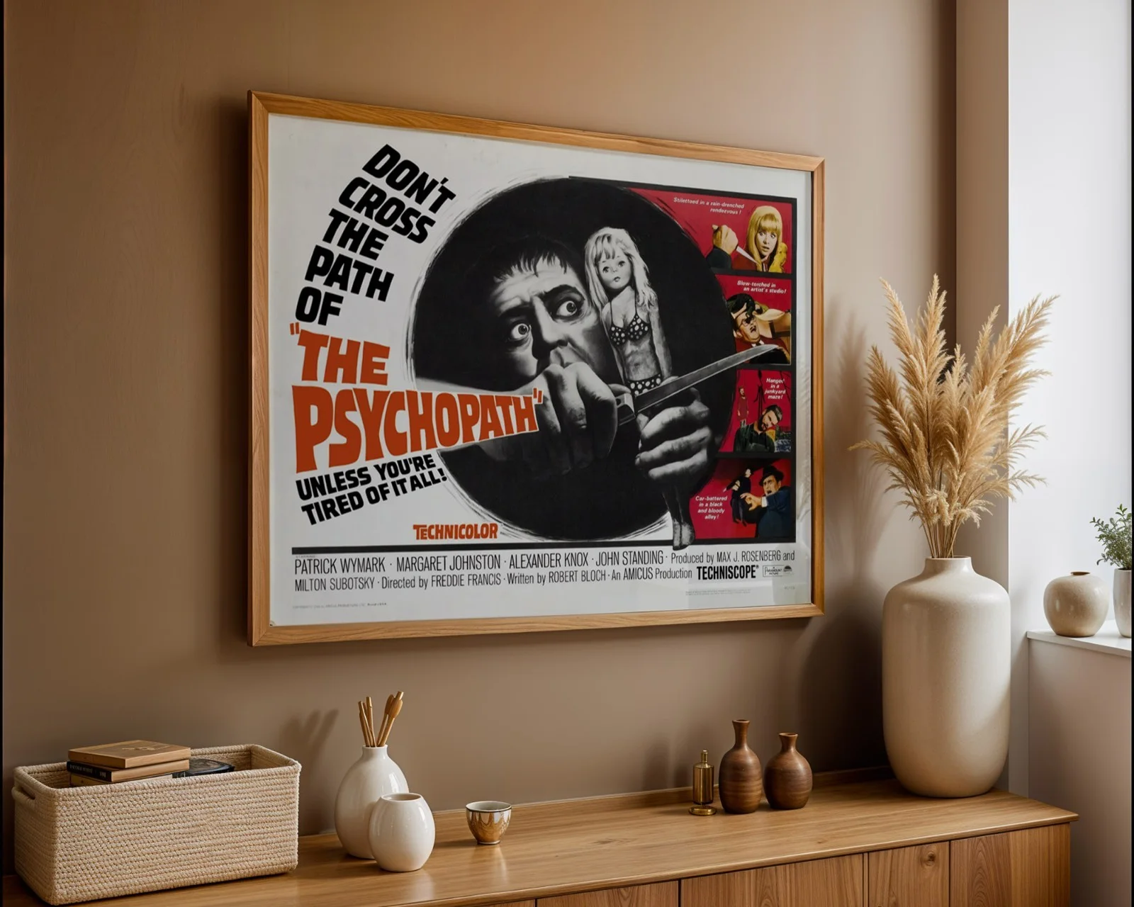 The Psychopath - 1966 Crime / Horror Film Restored 30" x 40" UK Quad Poster, изображение 3