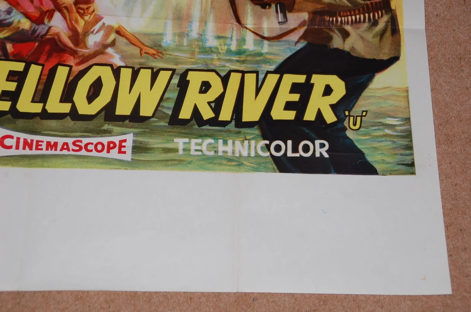 ANITA EKBERG in DAM ON THE YELLOW RIVER (1960) - V. RARE ORIG. UK QUAD POSTER, изображение 5