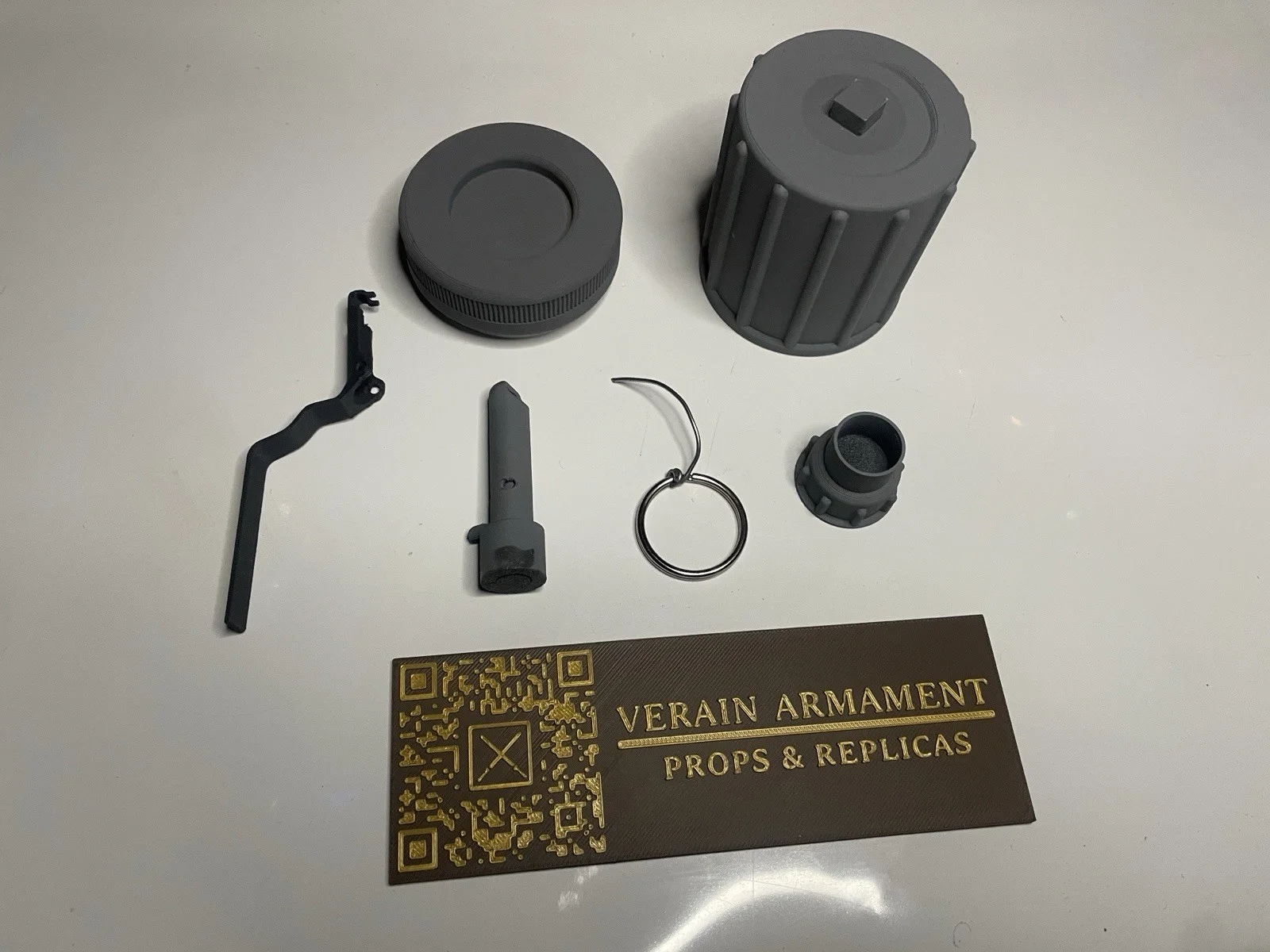 Russian K-51 CS Gren Replica Kit, 3D printed DIY Kit, Spring Loaded Pin, image 3