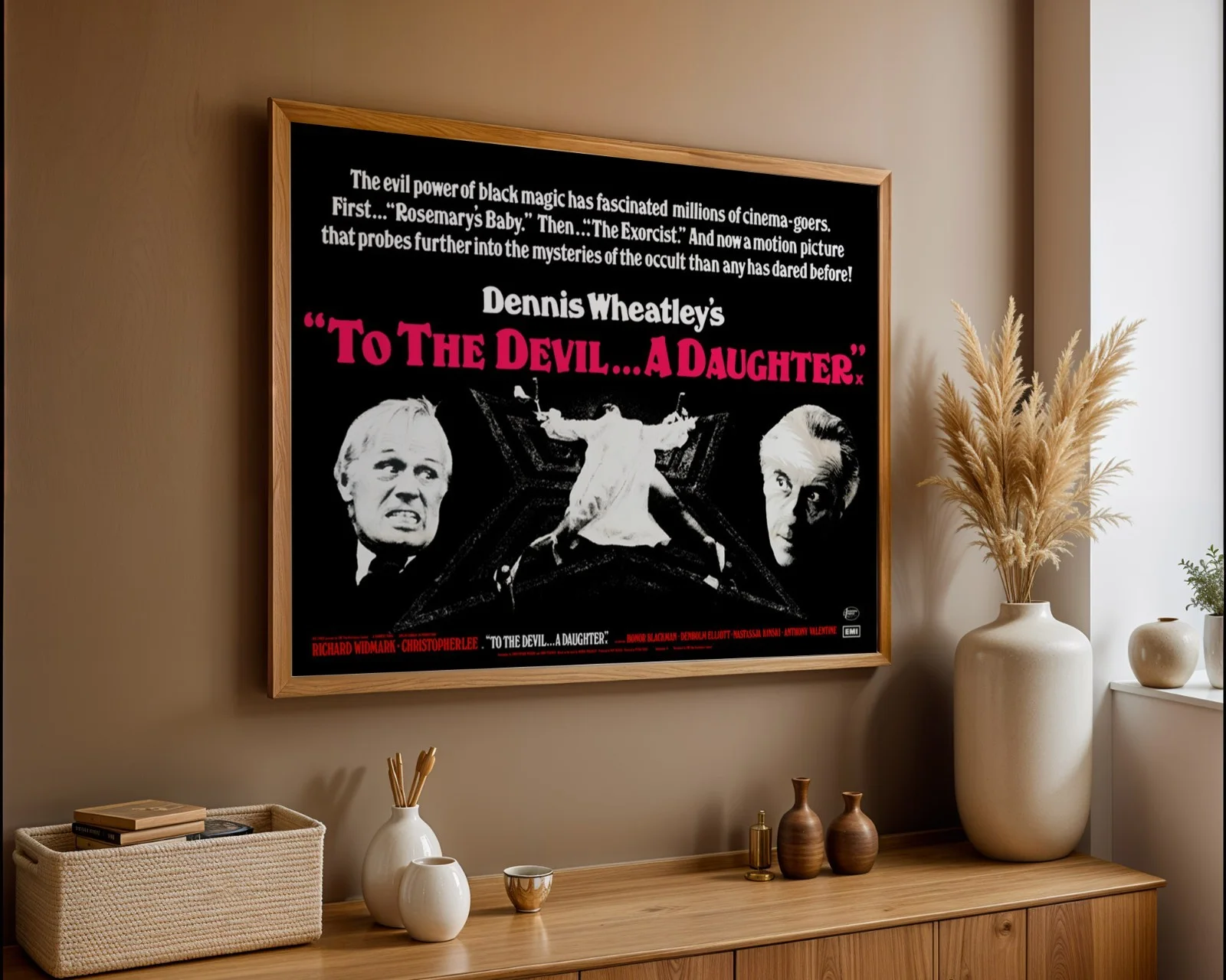 To The Devil A Daughter - 1976 Occult Horror Restored 30" x 40" UK Quad Poster, image 3