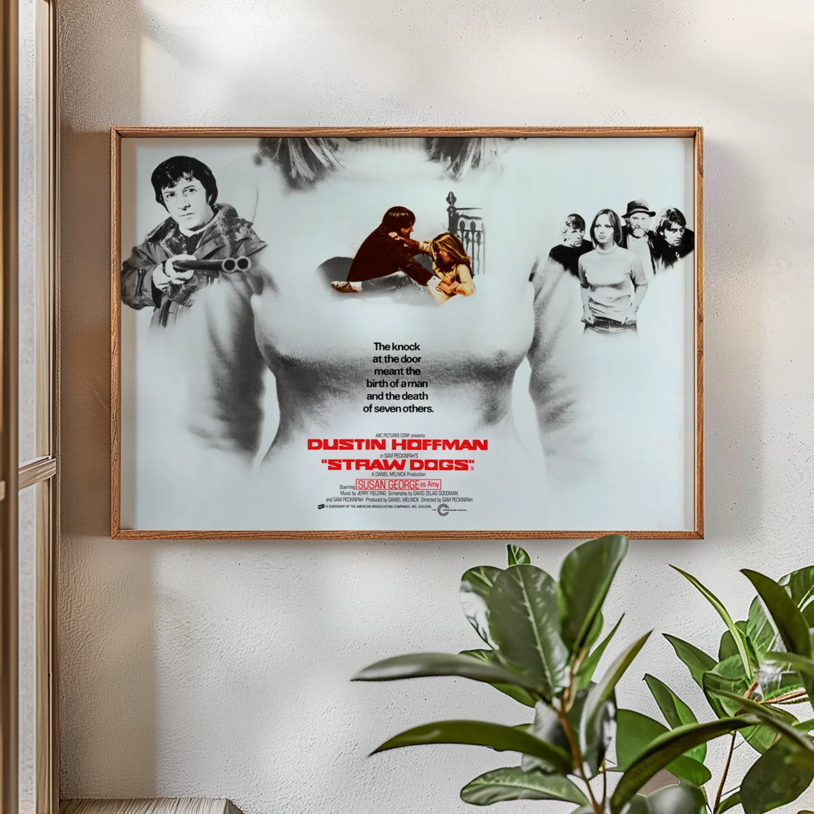 Straw Dogs - 1971 Dustin Hoffman Folk Horror Restored 30" x 40" UK Quad Poster, изображение 2