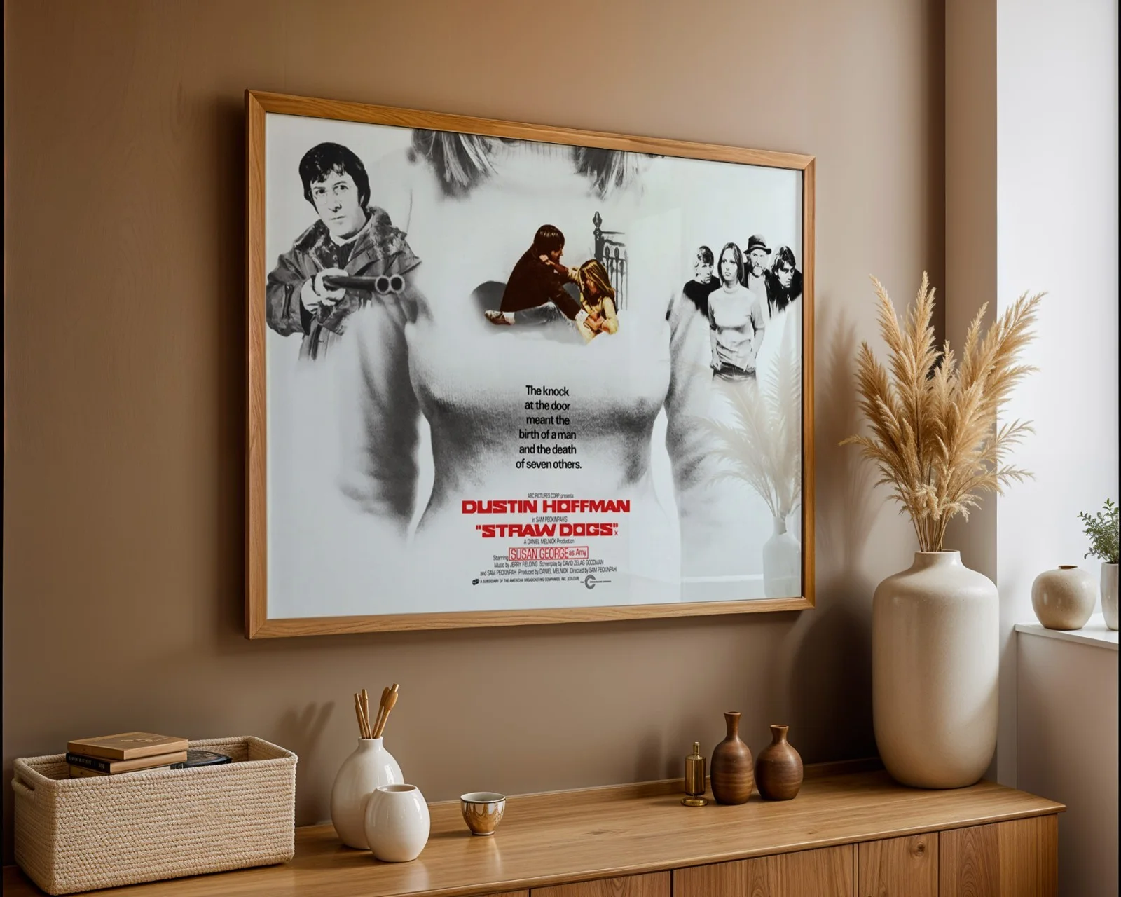 Straw Dogs - 1971 Dustin Hoffman Folk Horror Restored 30" x 40" UK Quad Poster, изображение 3