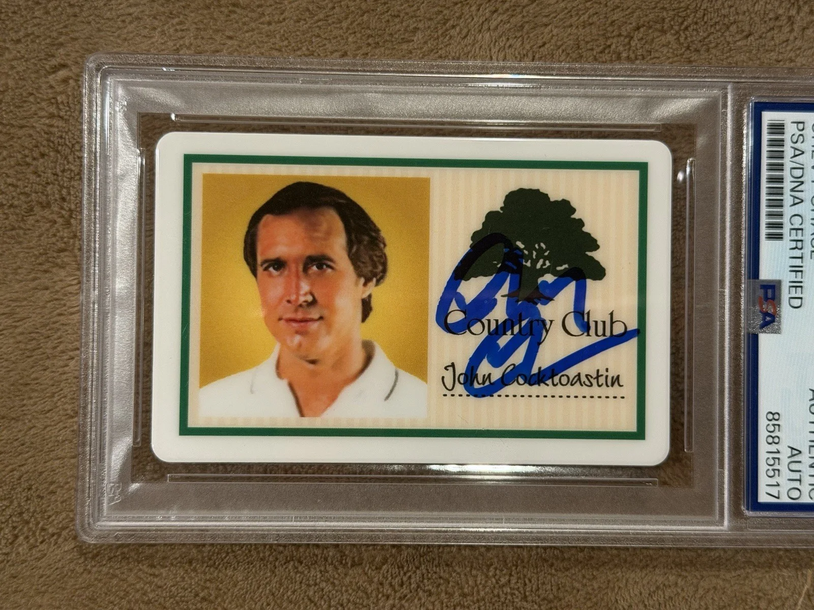 Chevy Chase Signed Fletch ID Card PSA Autograph Authentic Clark Griswold, image 2