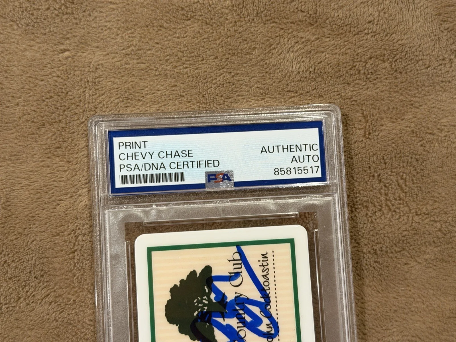 Chevy Chase Signed Fletch ID Card PSA Autograph Authentic Clark Griswold, image 3