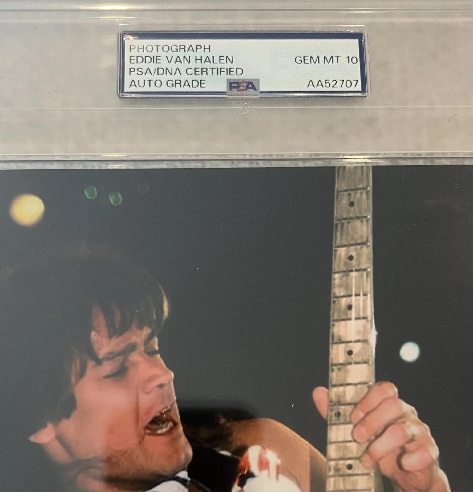 Eddie Van Halen RIP Signed 8x10 Photo PSA/DNA Gem Mint 10 RARE, изображение 4