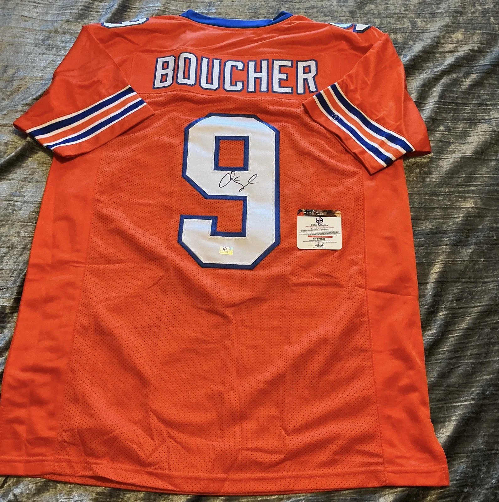 adam sandler — ✨ ADAM SANDLER THE WATERBOY hand signed auto BOBBY BOUCHER Jersey w COA 🔥, изображение 4