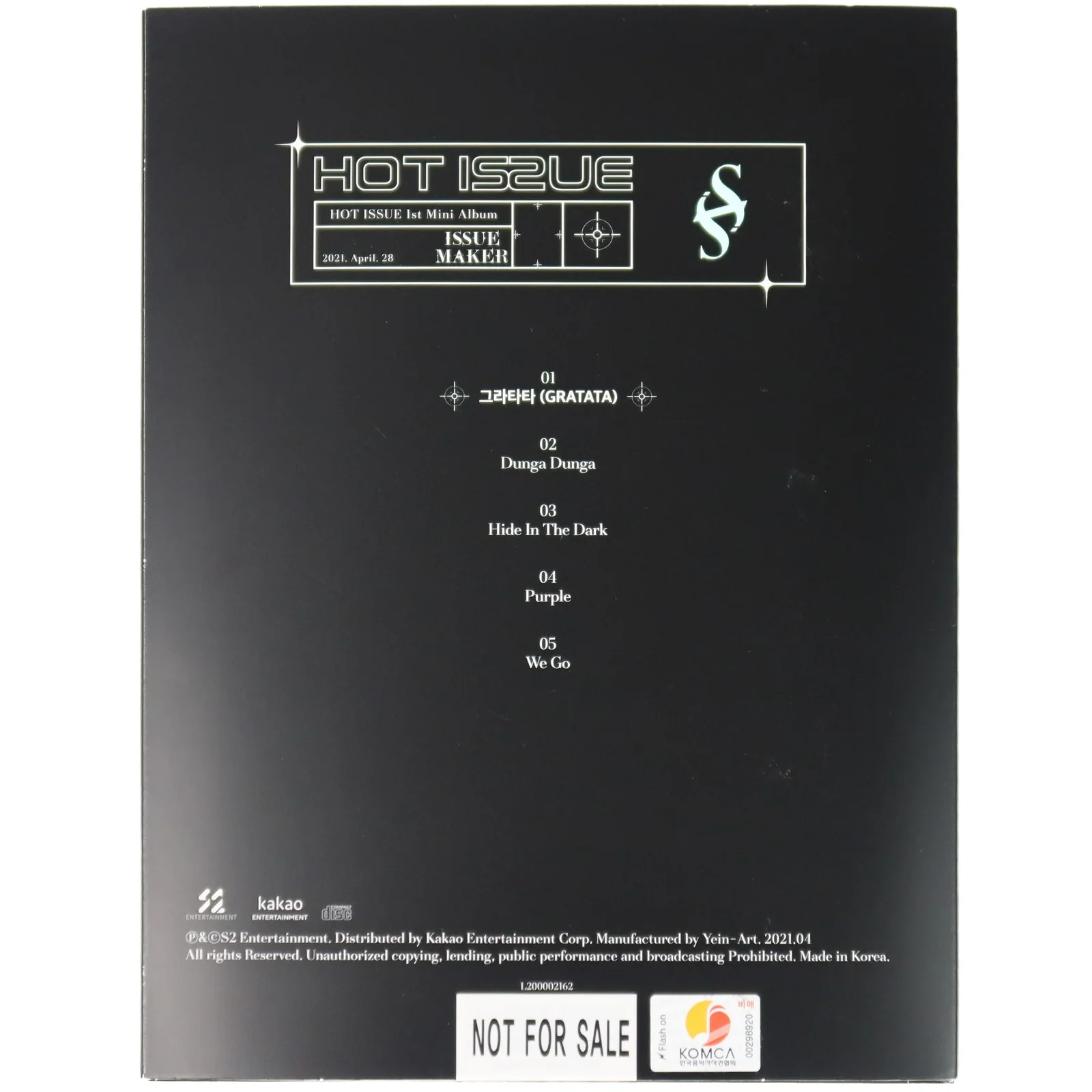 Hot Issue - Issue Maker 1st Mini Album Signed Autographed Promo CD K-Pop 2021, image 3