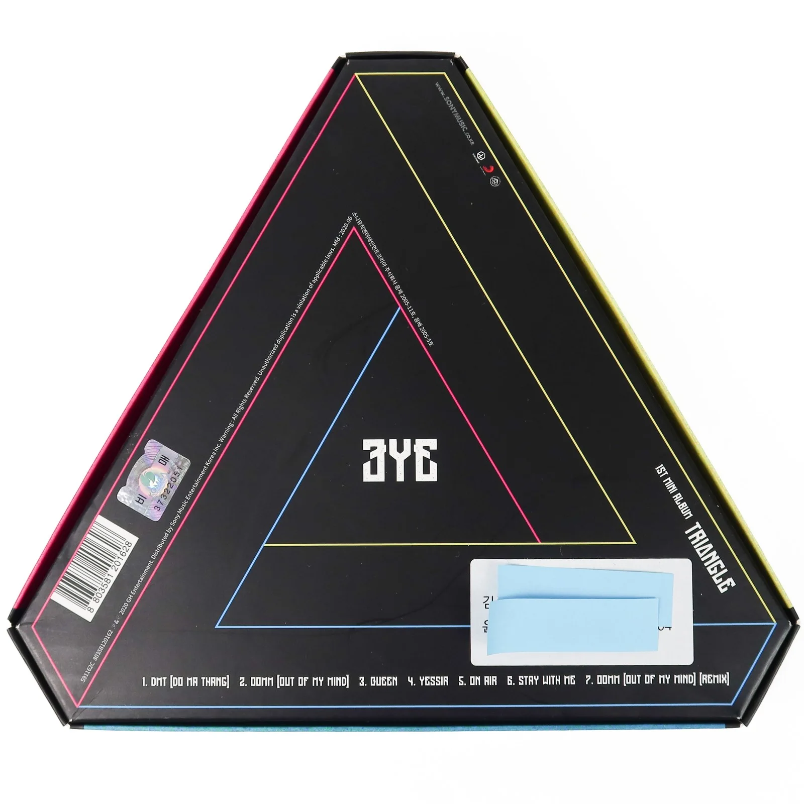 3YE - Triangle 1st Mini Album Signed Autographed CD Promo K-Pop 2020, image 2
