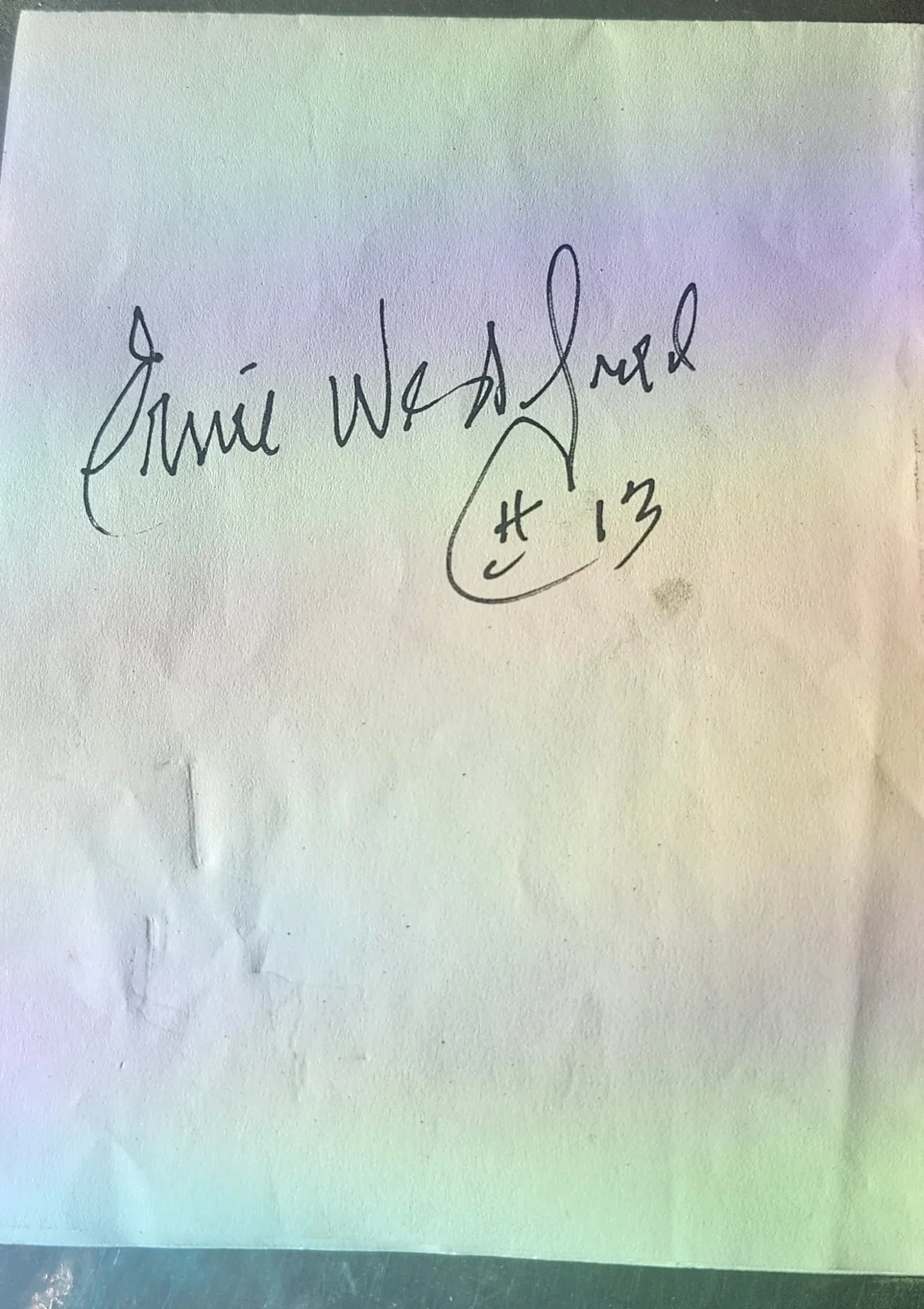Ernest Westfield Sr — Ernie Westfield Sr. Signed Autographed Pamphlet Birmingham Black Barons, image 3