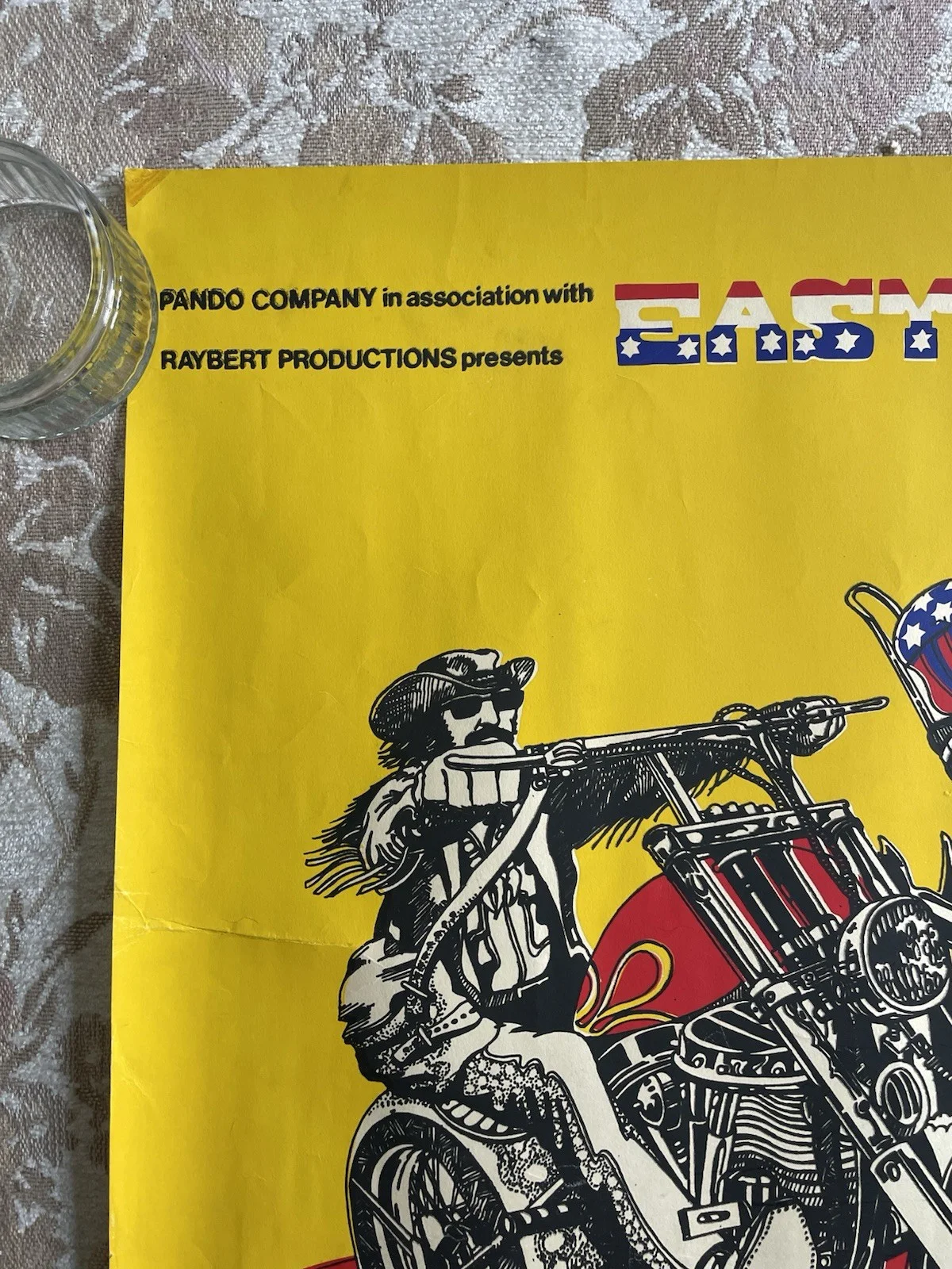 Mega Rare Vintage 1969 original EASY RIDER Silkscreen AQUARIUS Posters 31”x21”, изображение 5