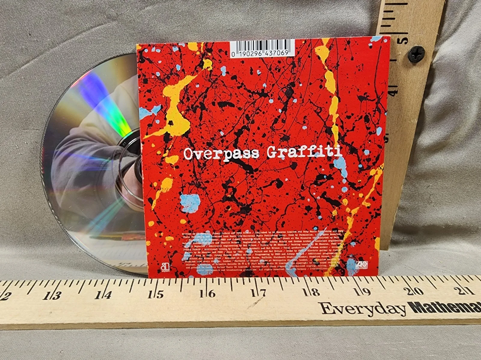 Ed Sheeran Autographed CD Overpass Graffiti New Drop Day Exclusive #2, image 2