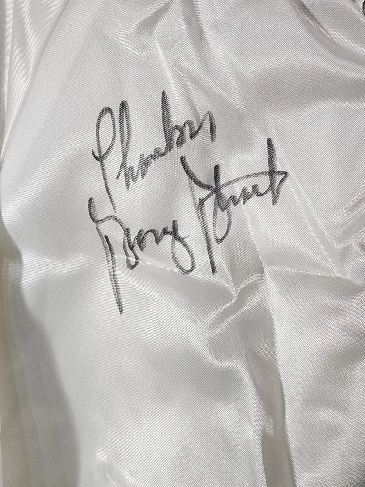 George Strait Autographed Tour Jacket Bud Light, image 2
