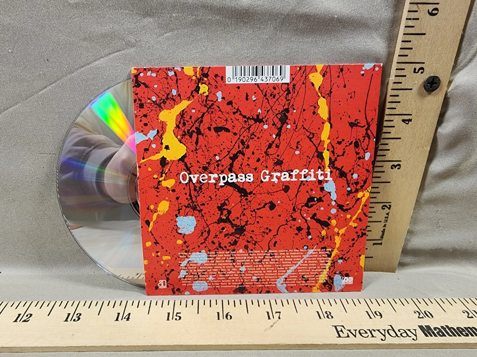 Ed Sheeran Autographed CD Overpass Graffiti New Drop Day Exclusive #1, image 2