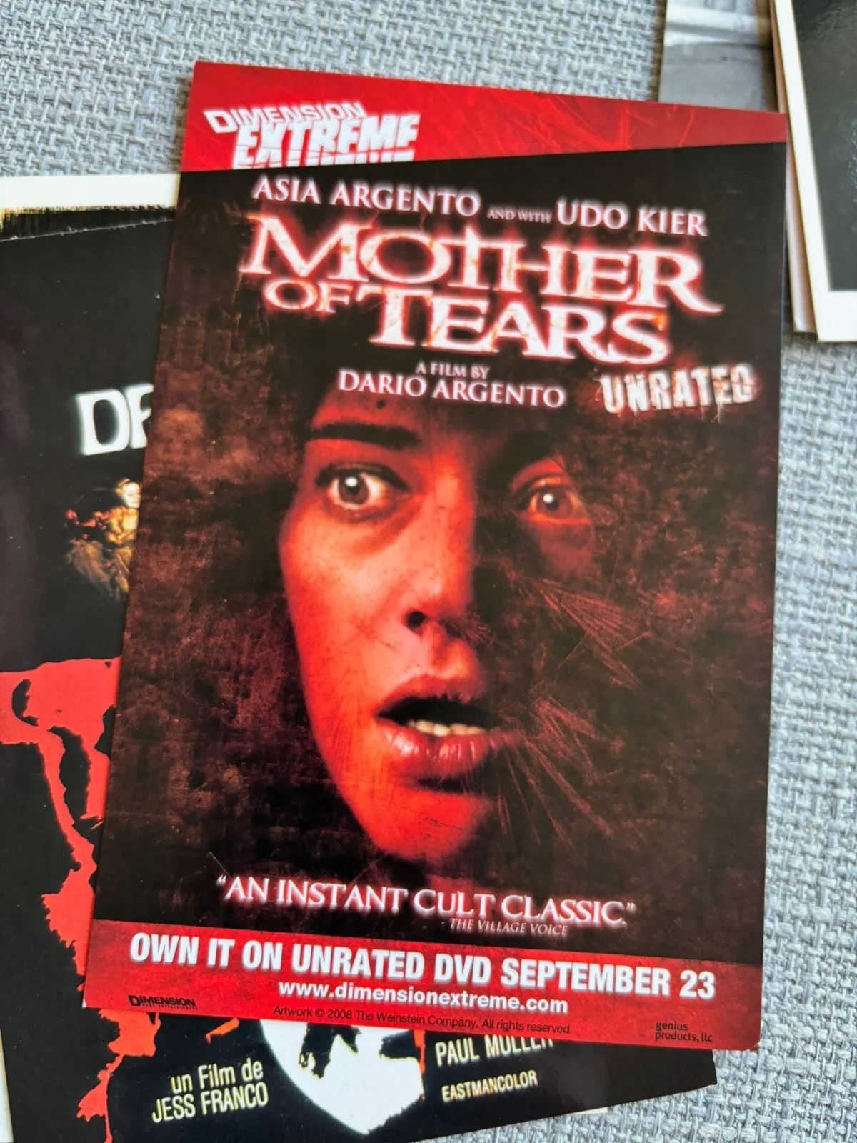12 CLASSIC HORROR MOVIES p/cs. Argento, Christopher Lee, Jess Franco, image 4
