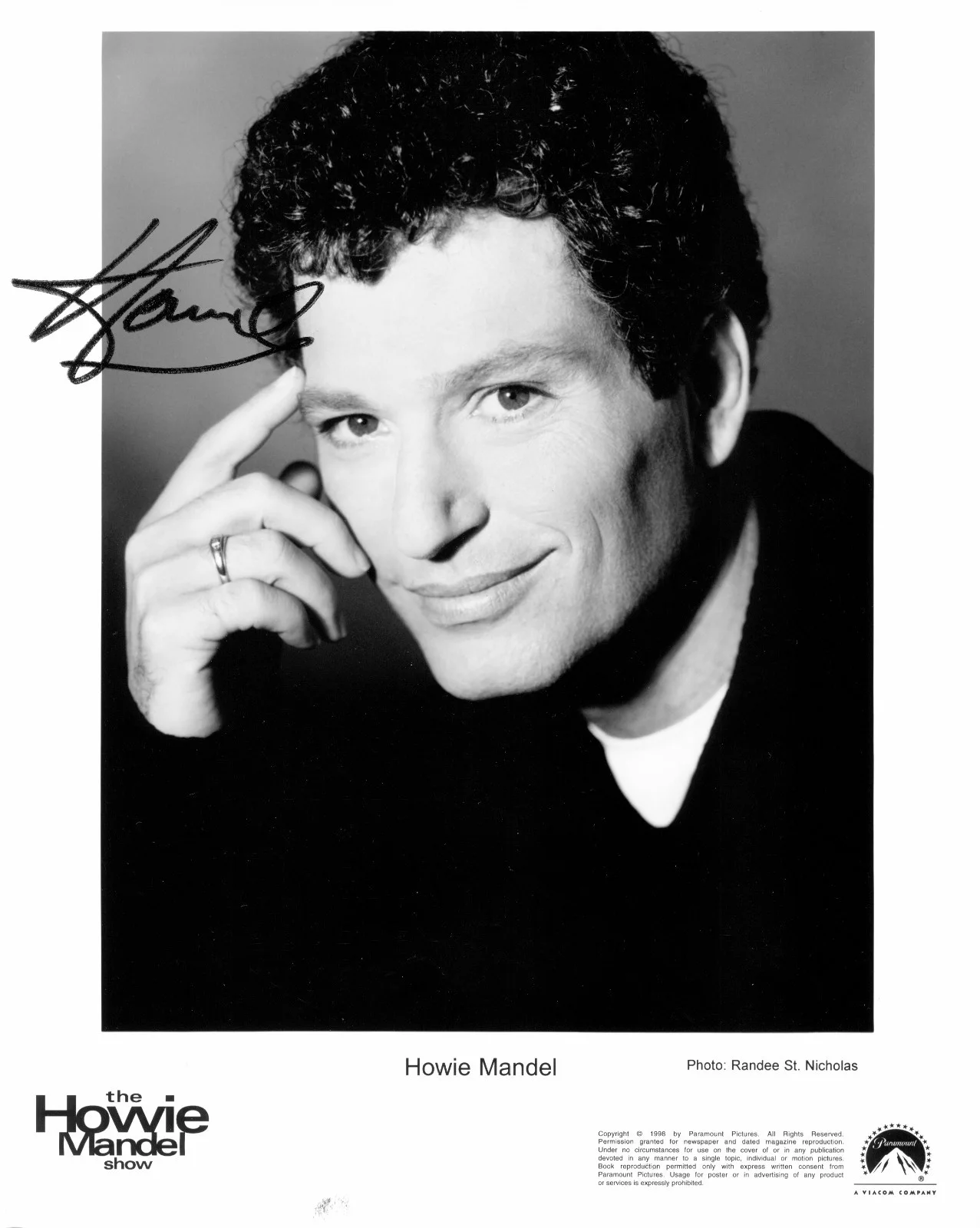 HOWIE MANDEL — HOWIE MANDEL Signed autograph GREMLINS GIZMO 8x10 Photo Bobbys world Vintage