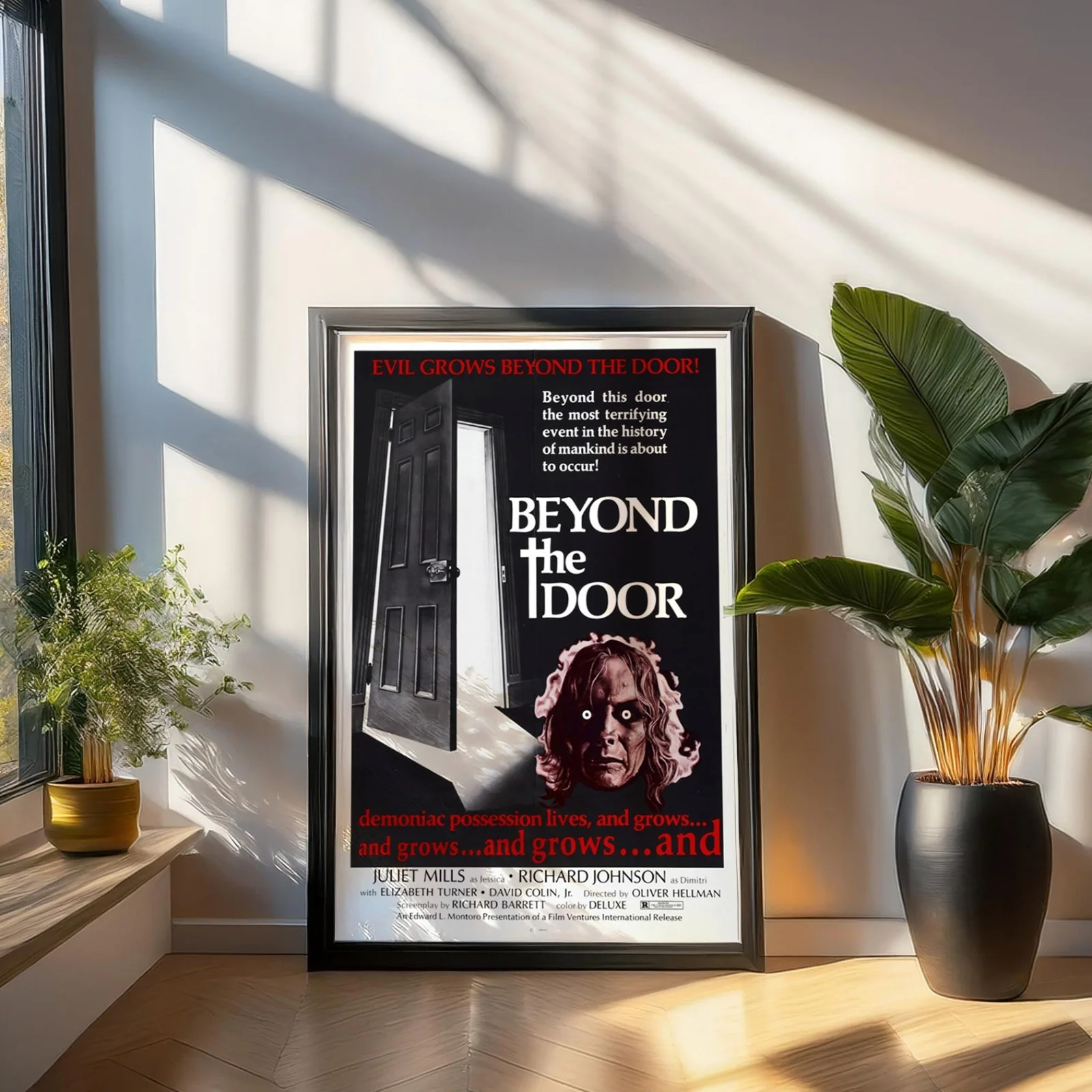 Beyond The Door - 1974 Horror Film Restored 27.2" x 41" US One Sheet Poster, изображение 3