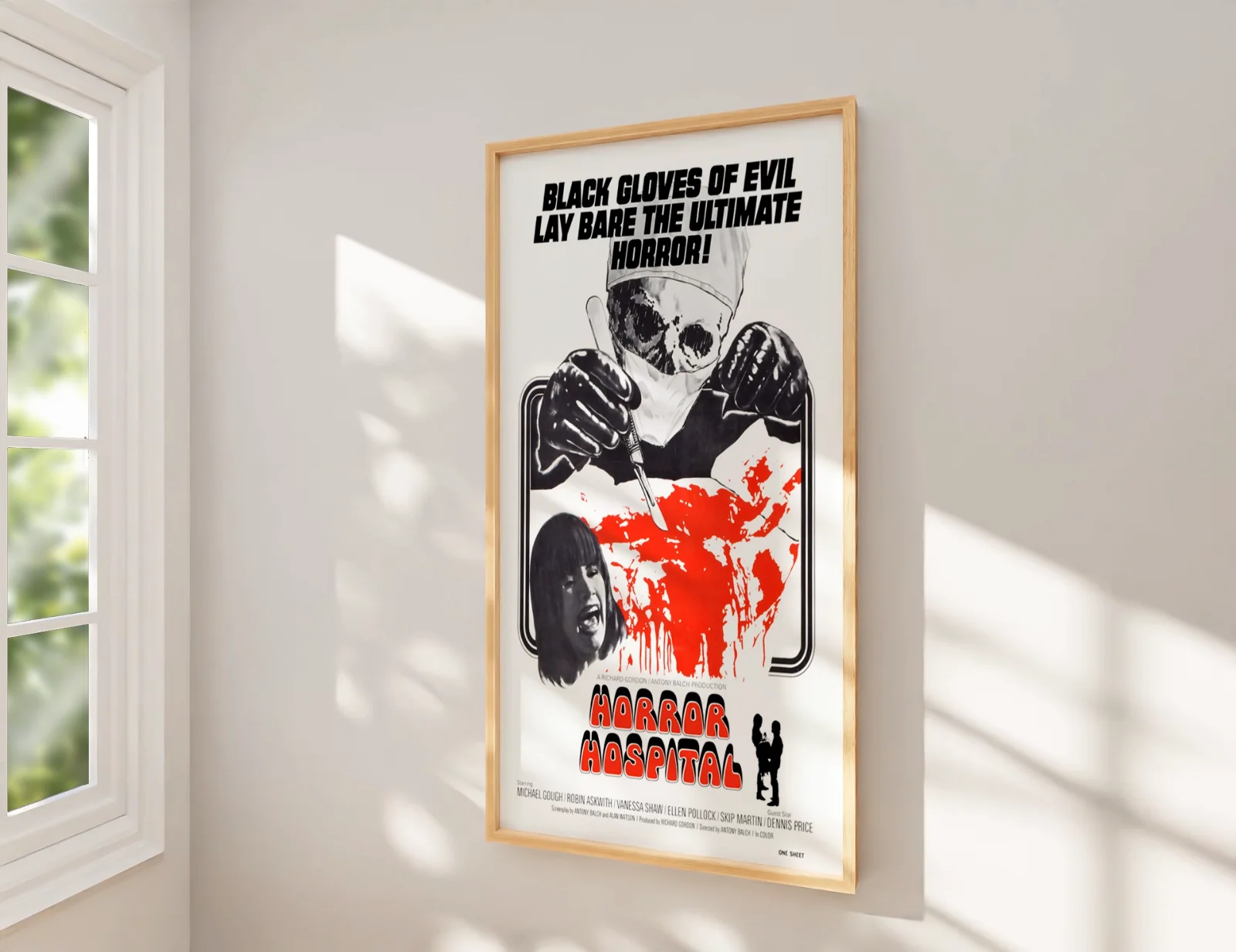 Horror Hospital 1973 Sci-Fi Horror Film Restored 27.2" x 41" US One Sheet Poster, изображение 2