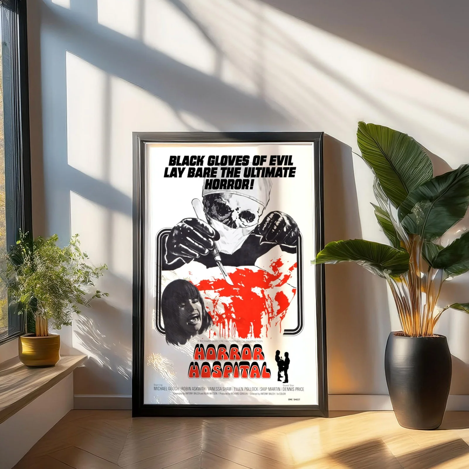 Horror Hospital 1973 Sci-Fi Horror Film Restored 27.2" x 41" US One Sheet Poster, изображение 3