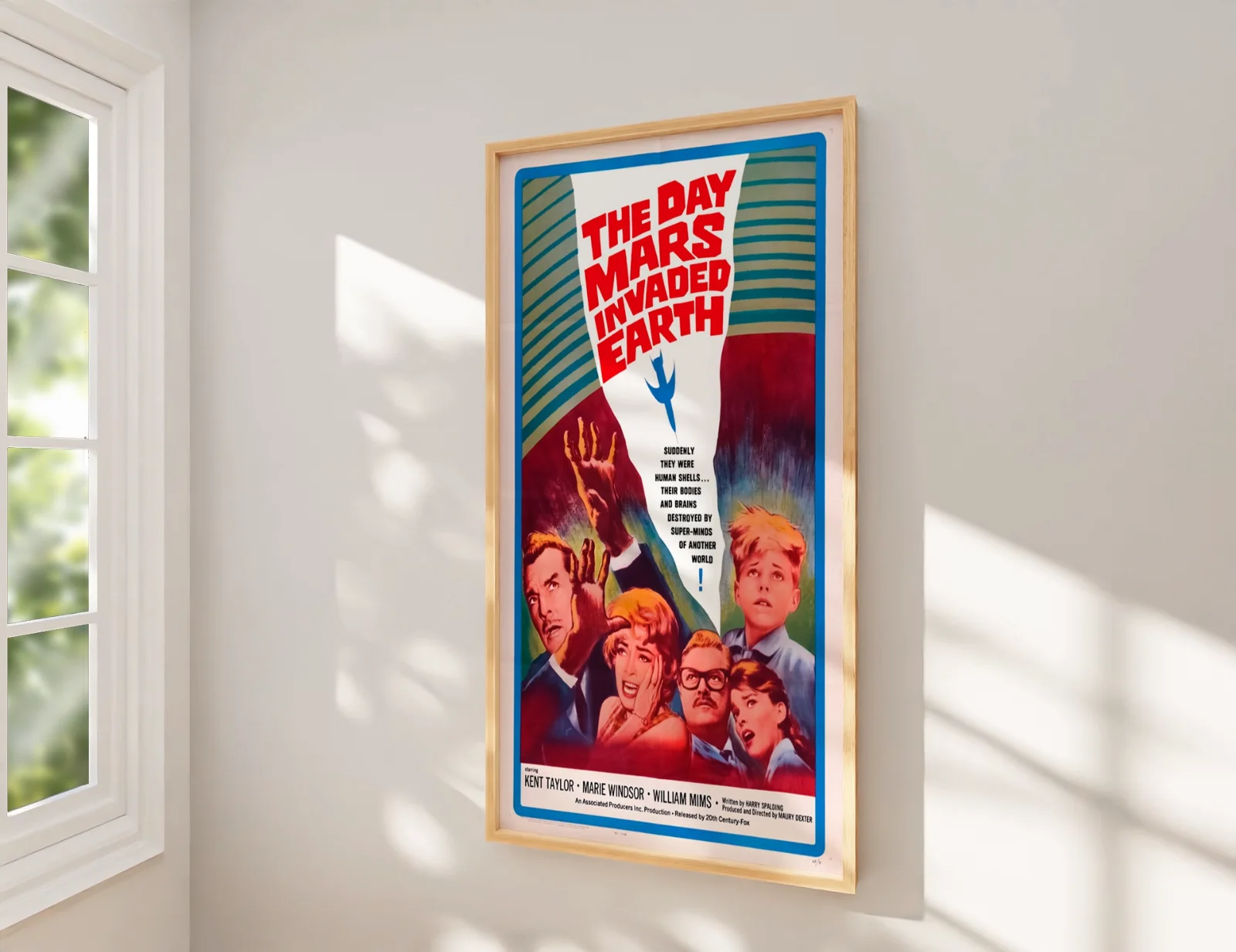The Day Mars Invaded Earth 1963 Sci-Fi Restored 27.2" x 41" US One Sheet Poster, изображение 2