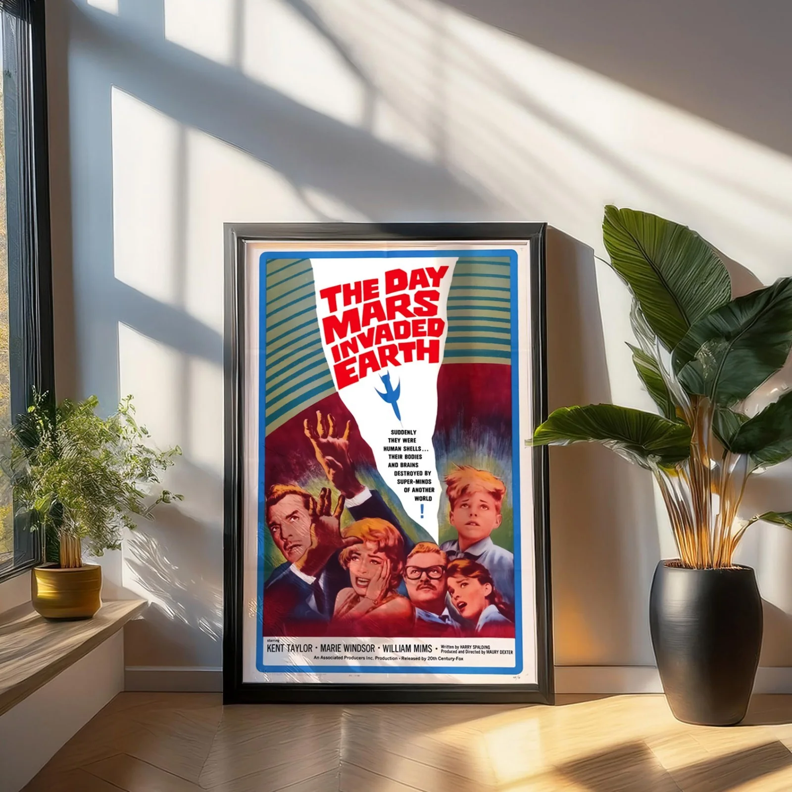 The Day Mars Invaded Earth 1963 Sci-Fi Restored 27.2" x 41" US One Sheet Poster, изображение 3