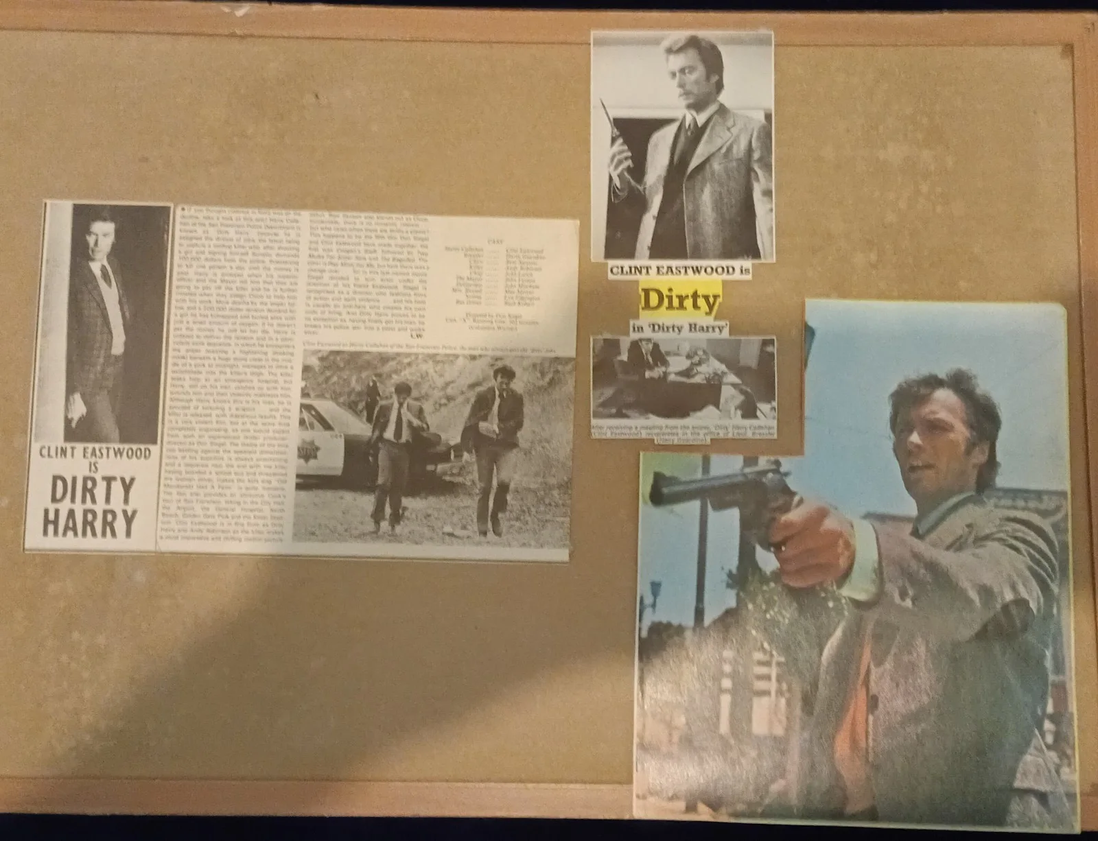 CLINT EASTWOOD DIRTY HARRY MAGAZINE & NEWSPAPER CLIPPINGS, изображение 4