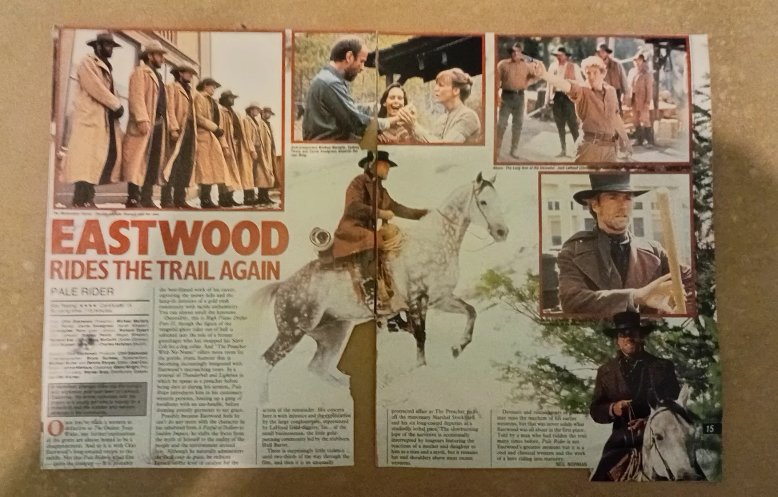 CLINT EASTWOOD WESTERN MOVIES MAGAZINE & NEWSPAPER CLIPPINGS, изображение 4