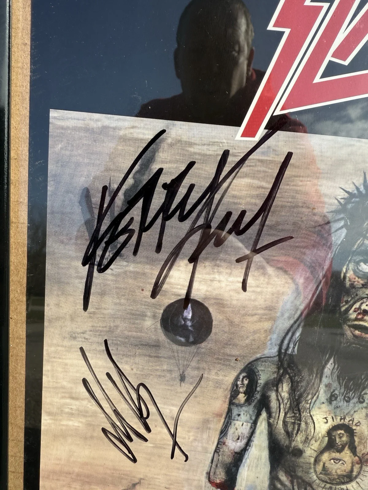 Slayer Christ Illusion 2006 Original 11x17 Autographed Poster Rockaway Auth, изображение 2
