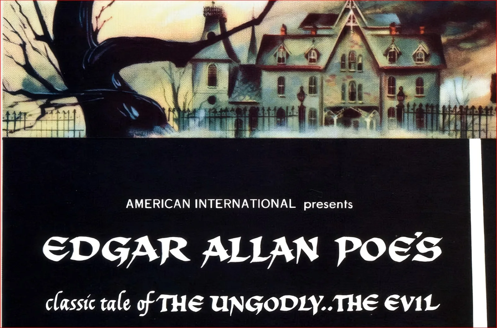 House Of Usher - 1960 Edgar Allan Poe Horror Restored 27.2" x 41" US One Sheet, изображение 4