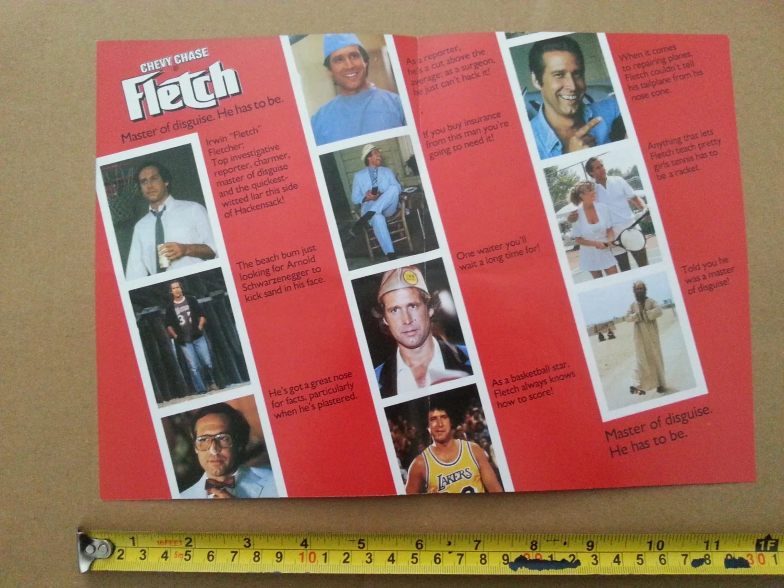 FLETCH (Chevy Chase) ORIGINAL FILM MOVIE LEAFLET / FLYER 1985, image 2