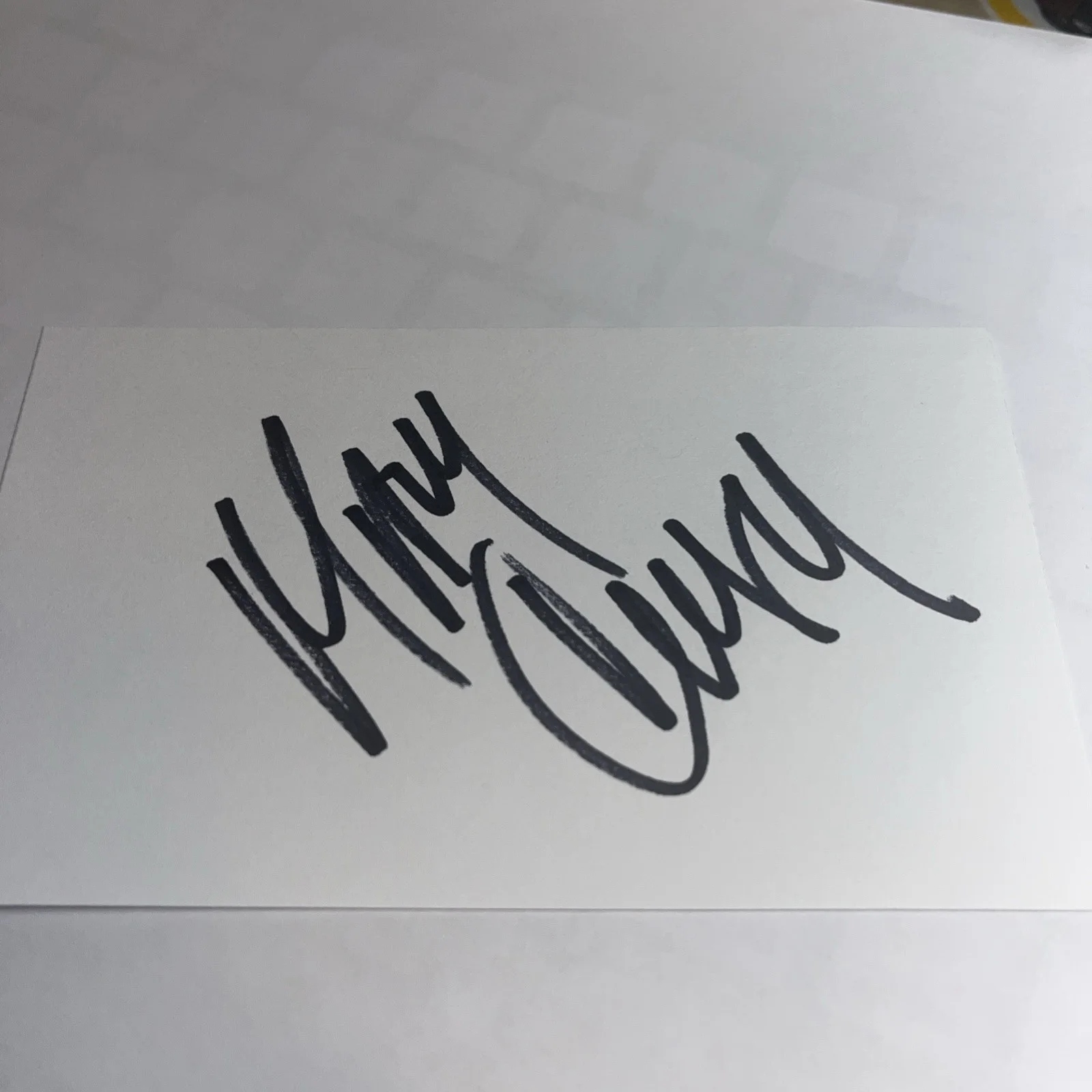 Mary Crosby — Mary Crosby Dallas Signed 3x5 Index Card