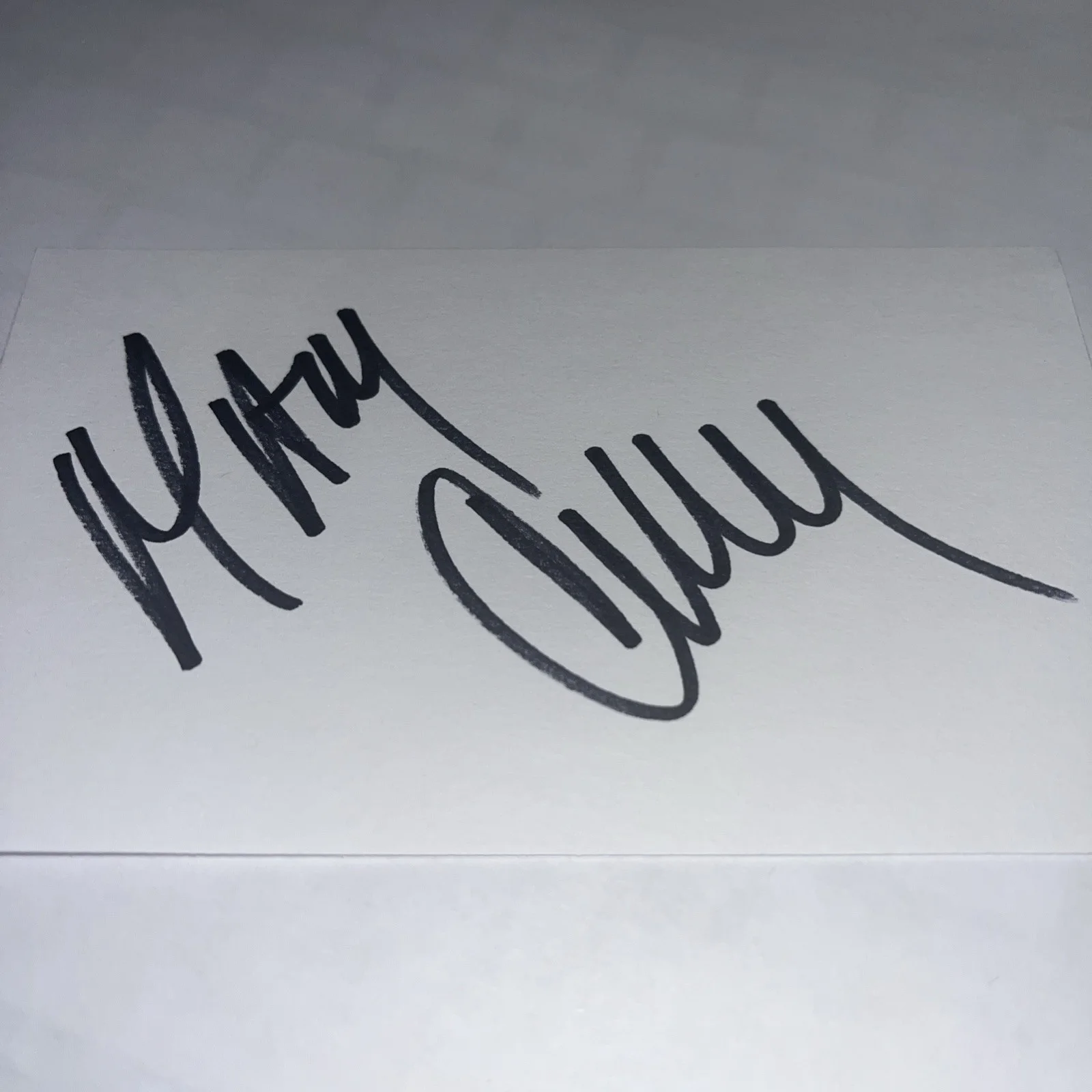 Mary Crosby — Mary Crosby Dallas Signed 3x5 Index Card
