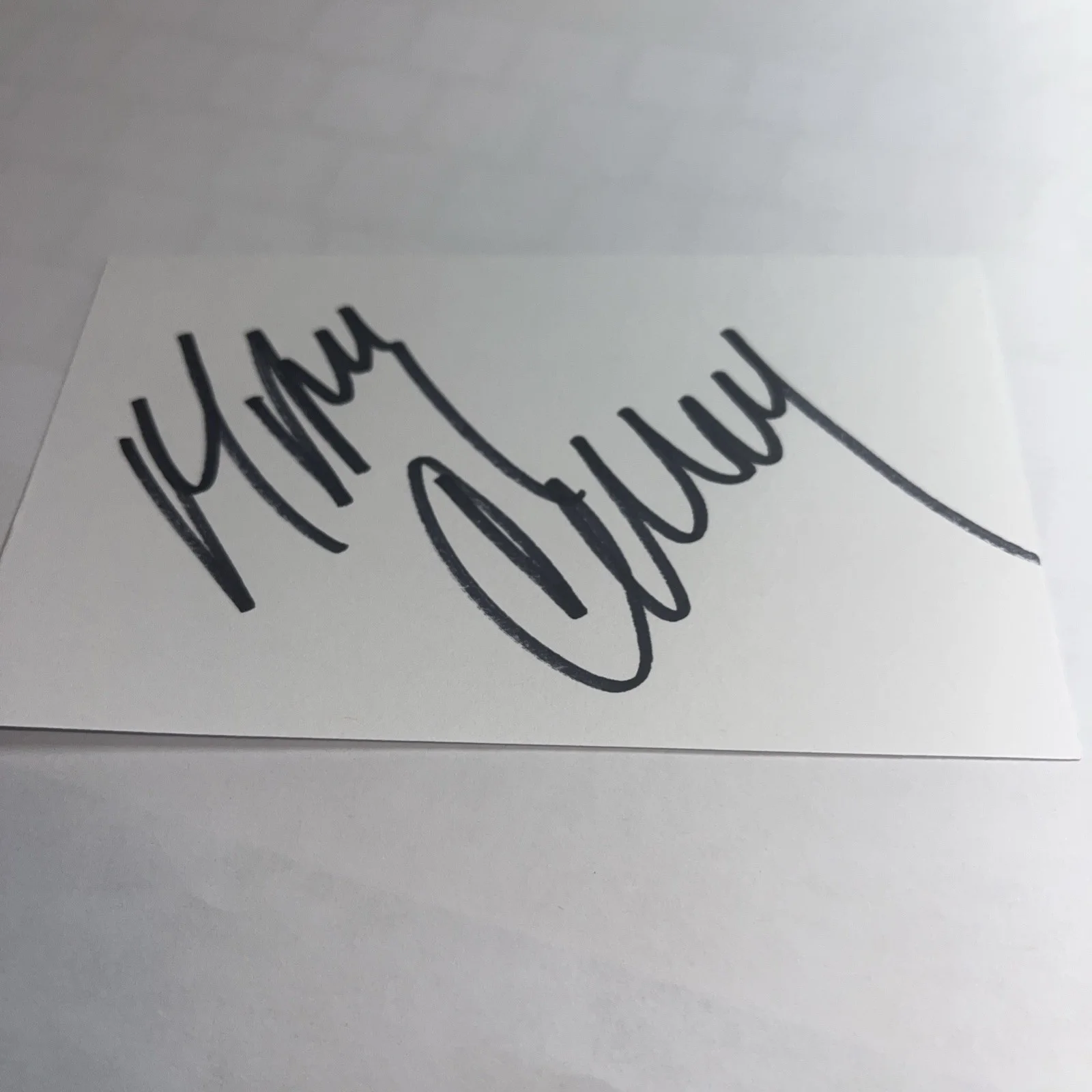 Mary Crosby — Mary Crosby Dallas Signed 3x5 Index Card