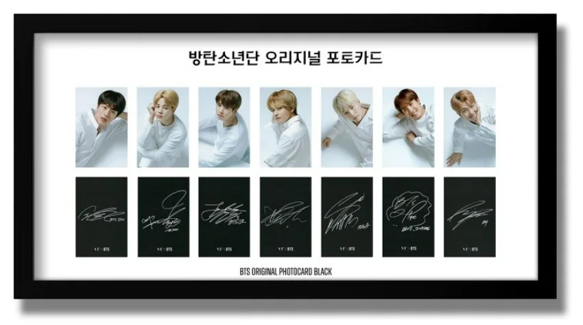 BTS — Official BTS Photocard 2-Set Collection Frame (7 Photos + 7 Autographs) Gift