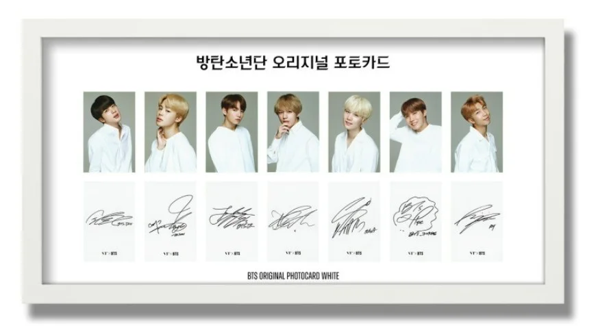 BTS — Official BTS Photocard 2-Set Collection Frame (7 Photos + 7 Autographs) Gift, изображение 4